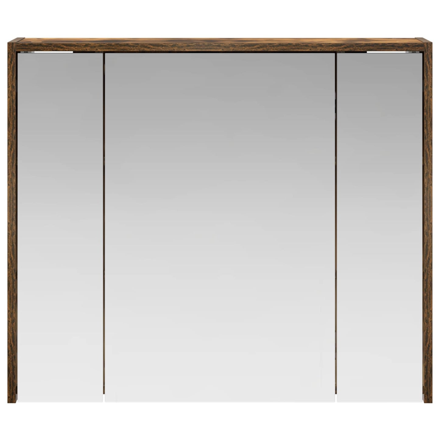 Baderomsspeilskap Røkt eik 73,5 x 16 x 62,5 cm Konstruert tre