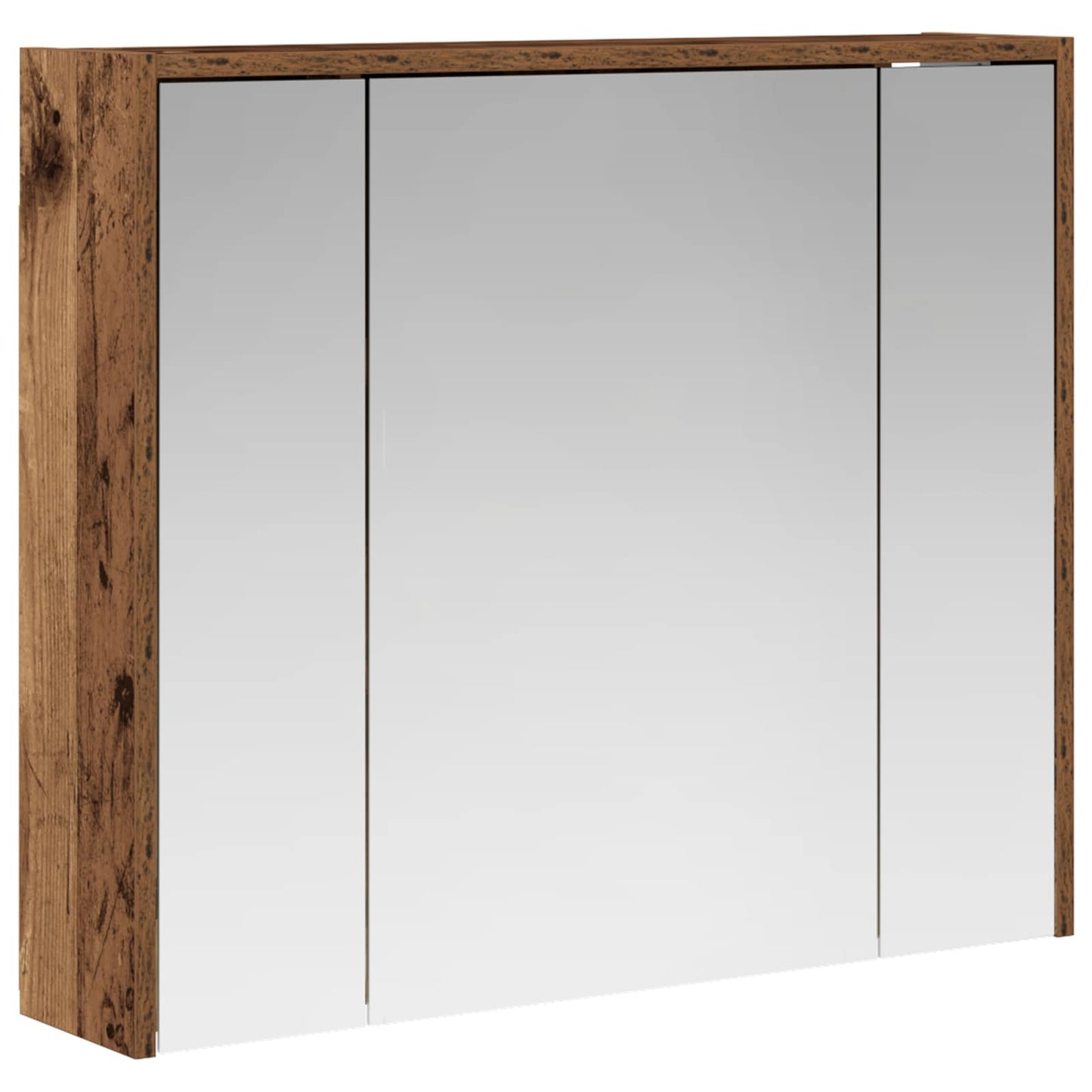 Baderomsspeilskap Gammelt tre 73,5 x 16 x 62,5 cm