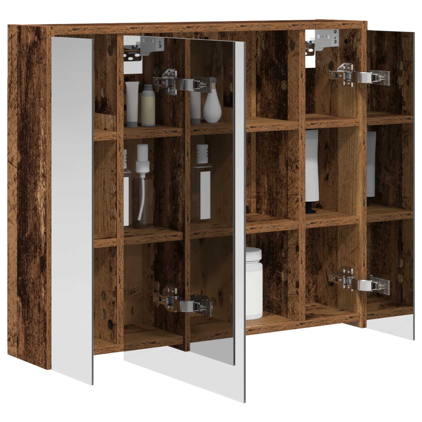 Baderomsspeilskap Gammelt tre 73,5 x 16 x 62,5 cm