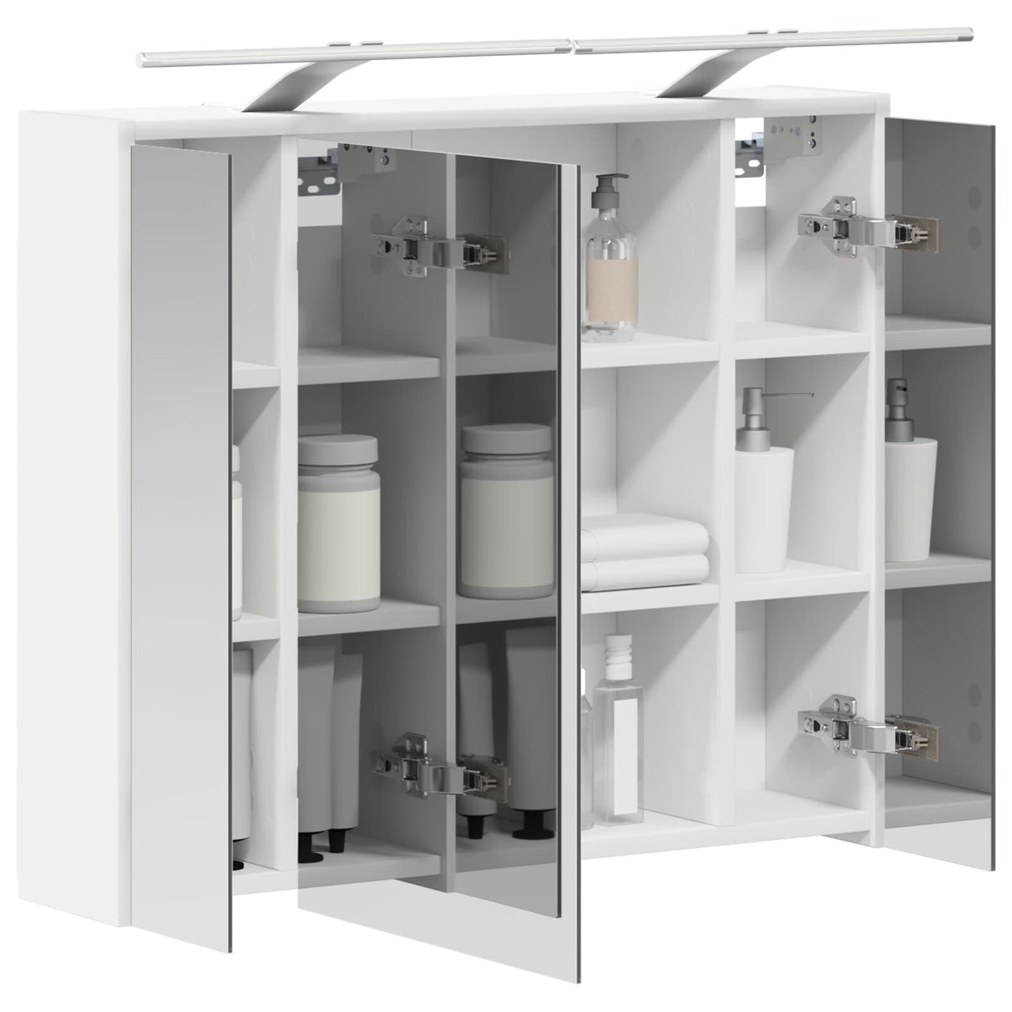 Baderomsspeilskap for Hvit 73,5 x 16 x 62,5 cm Konstruert tre