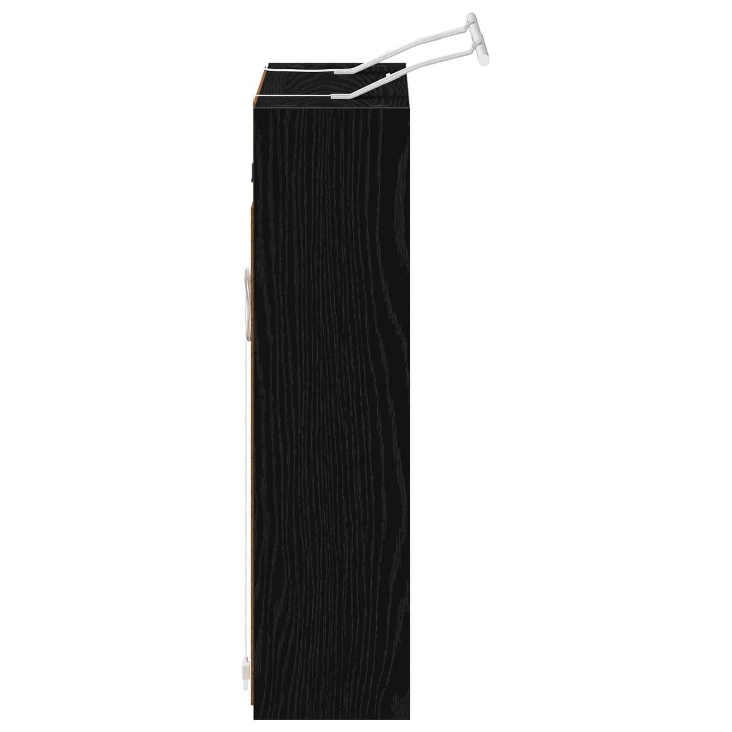 Baderomsspeilskap Svart Eik 73,5 x 16 x 62,5 cm Konstruert tre