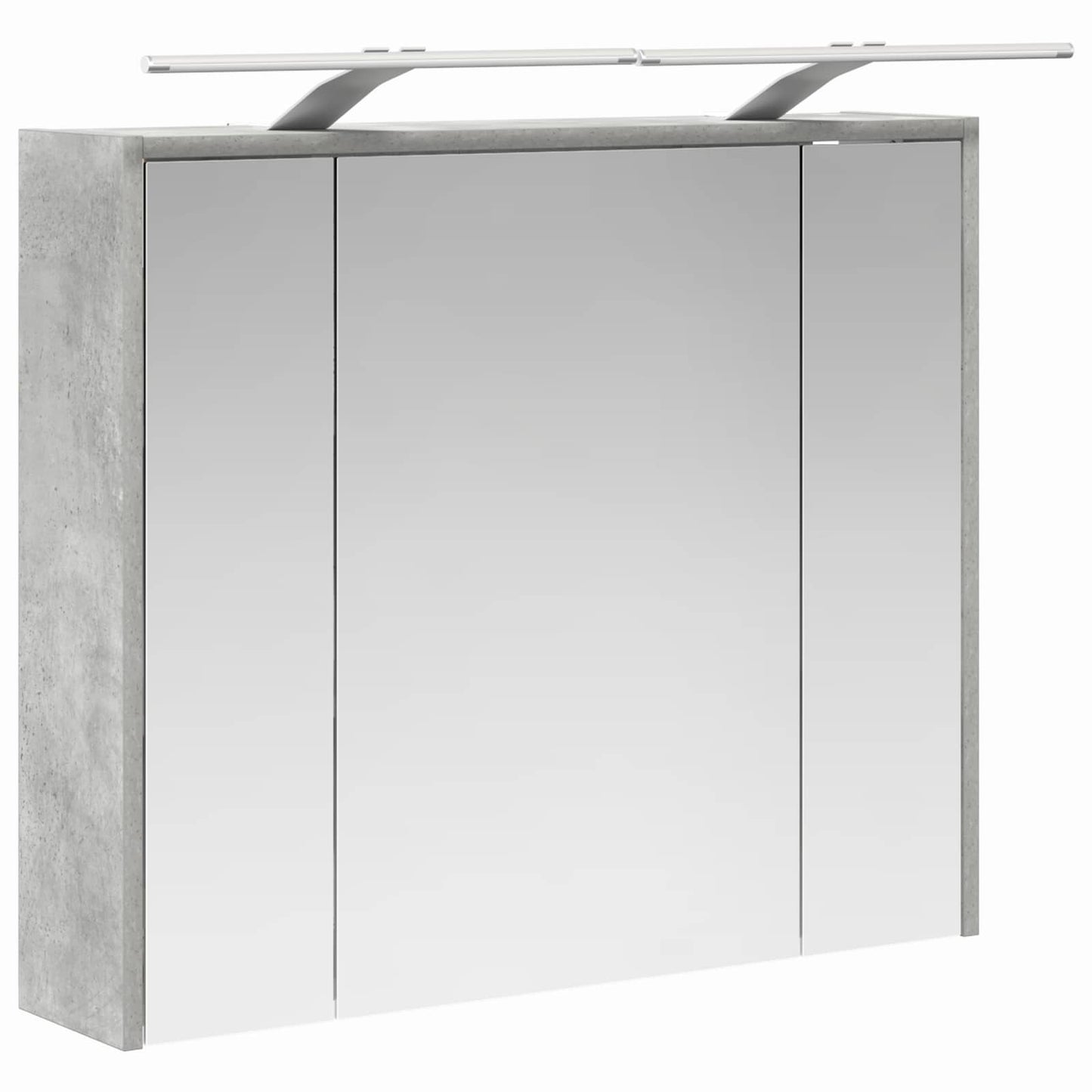 Baderomsspeilskap Betonggrå 73,5 x 16 x 62,5 cm Konstruert tre