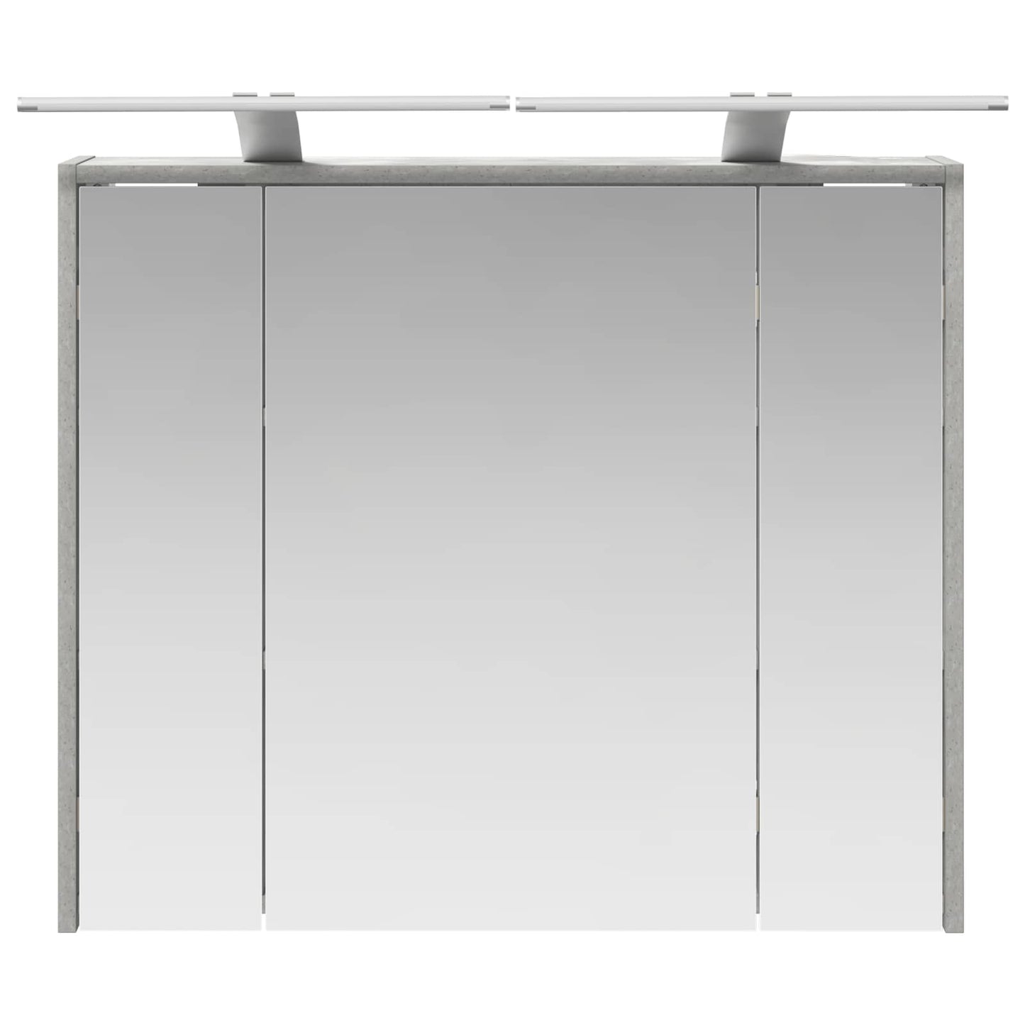 Baderomsspeilskap Betonggrå 73,5 x 16 x 62,5 cm Konstruert tre