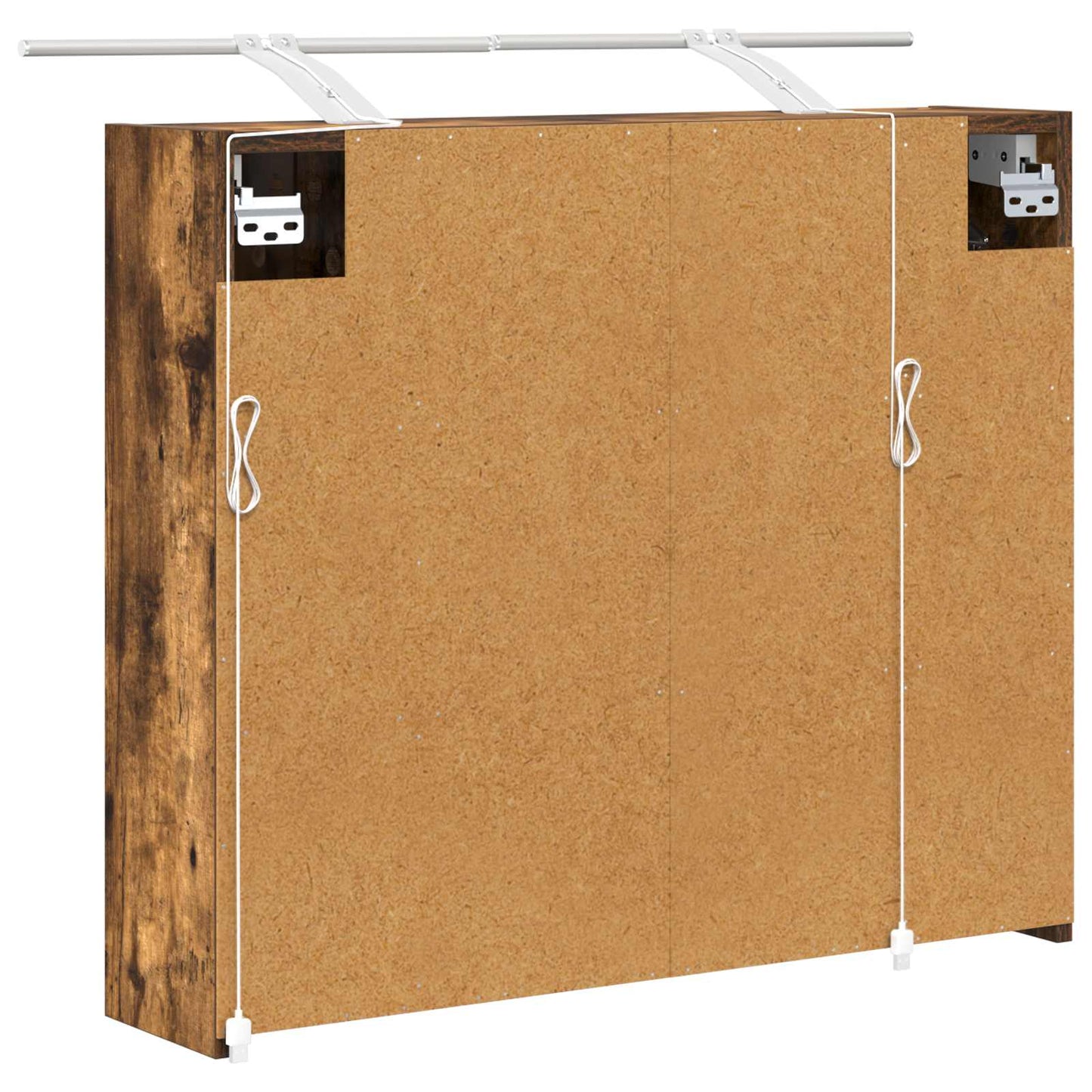 Baderomsspeilskap Røkt eik 73,5 x 16 x 62,5 cm Konstruert tre