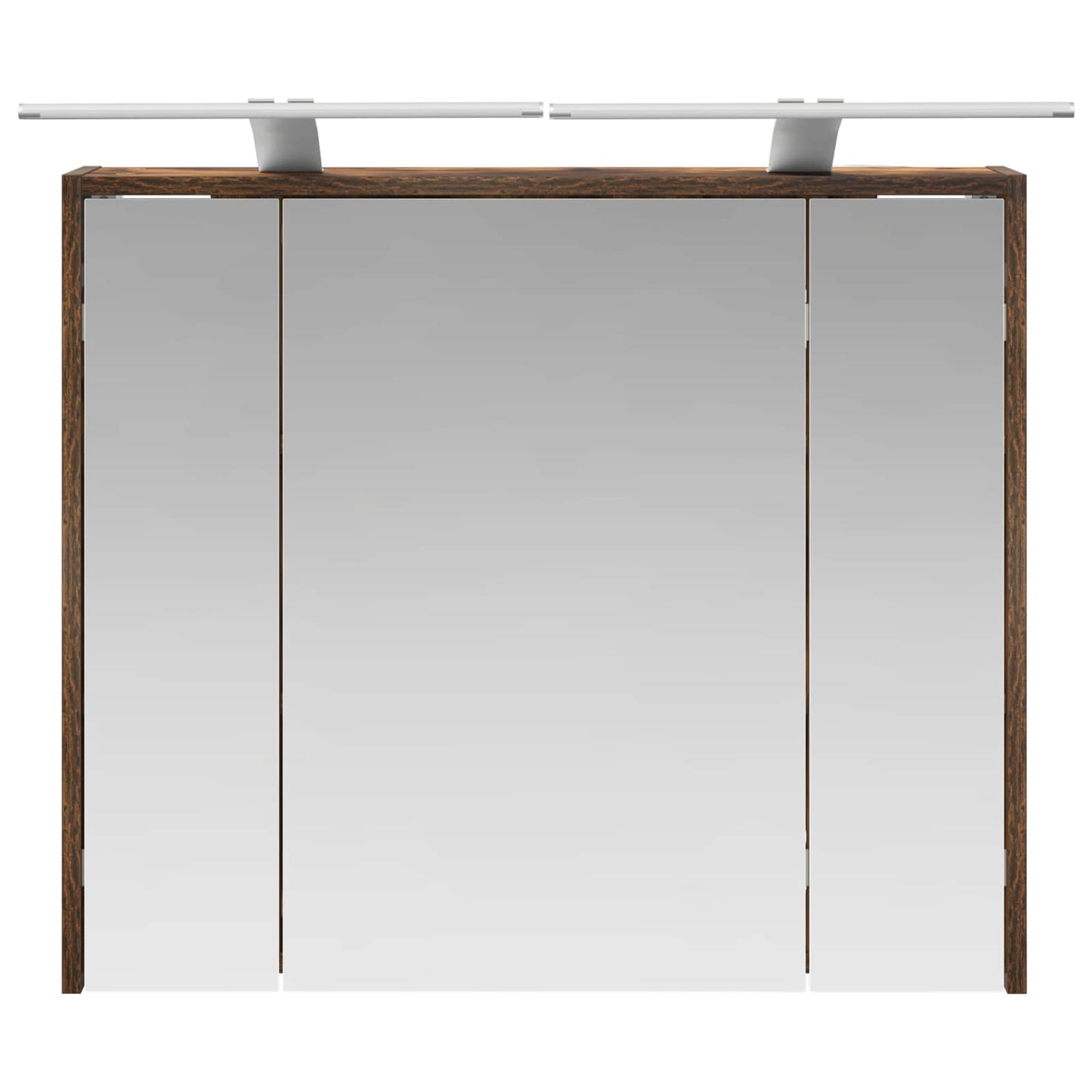 Baderomsspeilskap Røkt eik 73,5 x 16 x 62,5 cm Konstruert tre