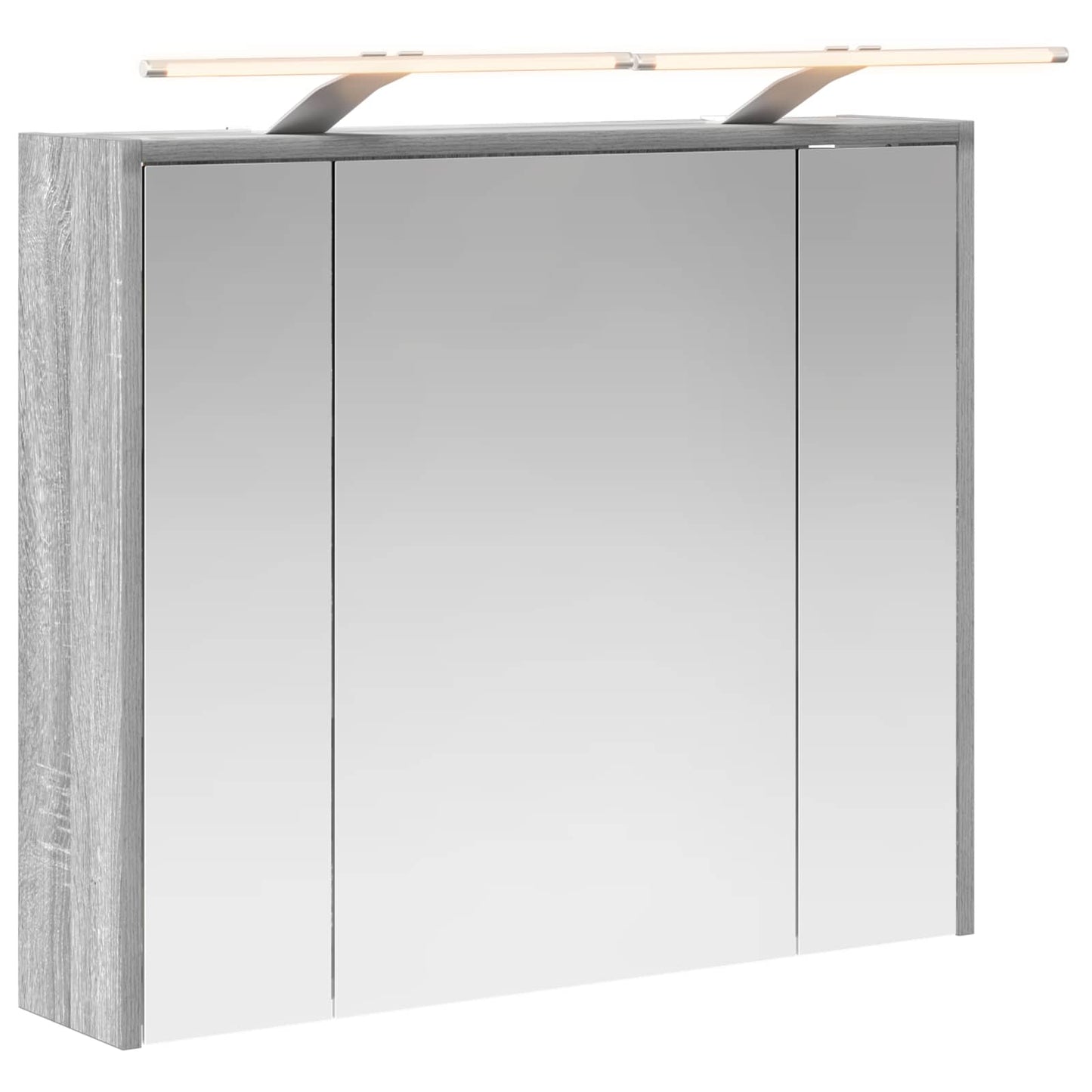 Baderomsspeilskap Grå Sonoma 73,5 x 16 x 62,5 cm Konstruert tre