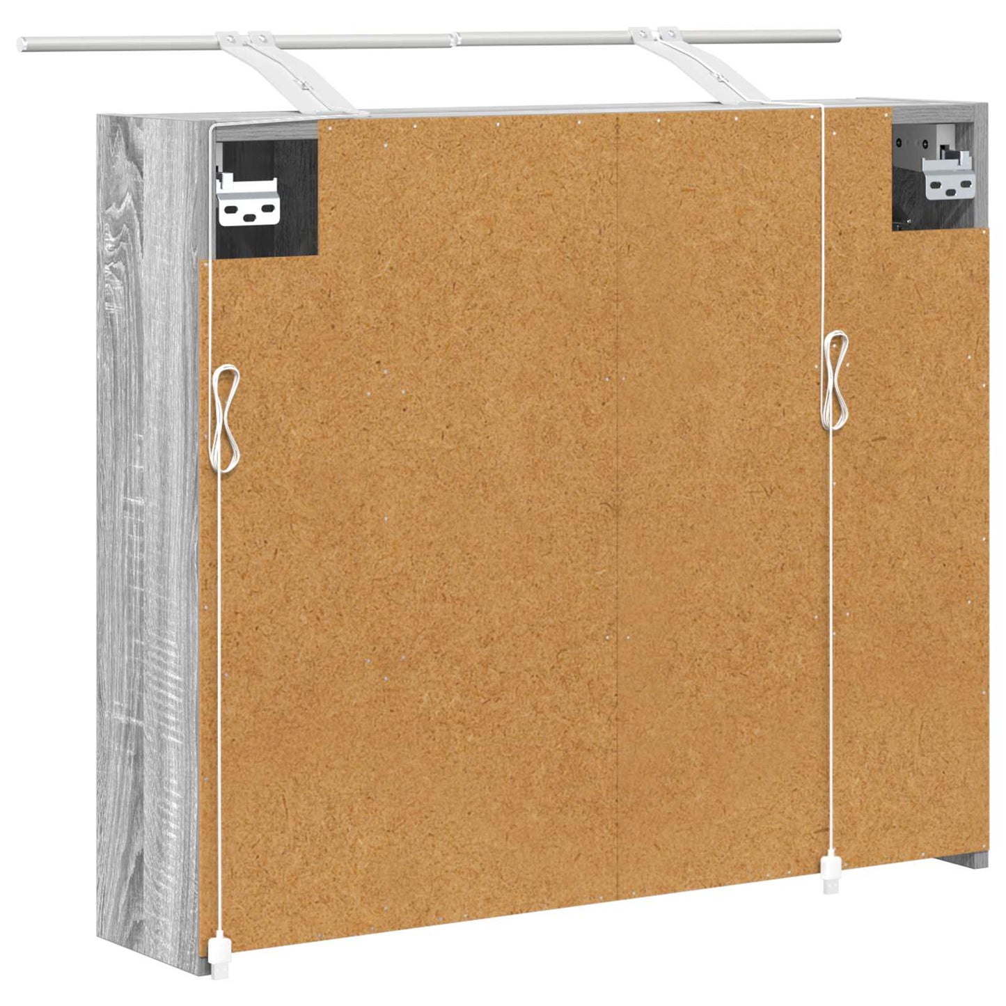 Baderomsspeilskap Grå Sonoma 73,5 x 16 x 62,5 cm Konstruert tre