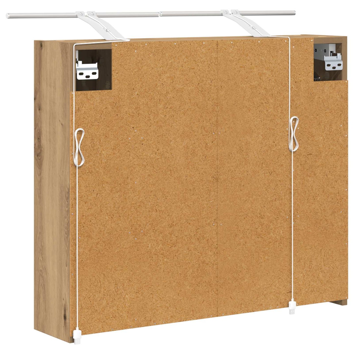 Baderomsspeilskap Kunstnerisk Eik 73,5 x 16 x 62,5 cm