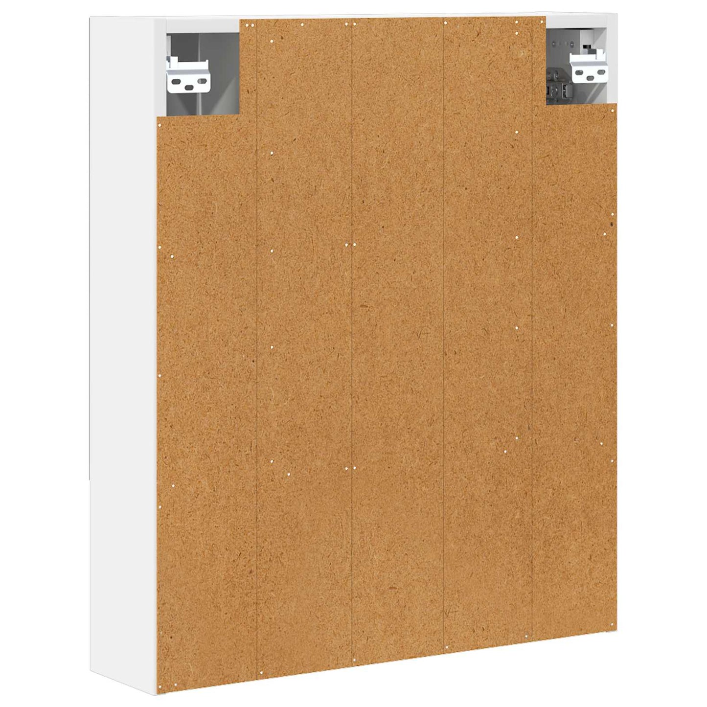 Baderomsspeilskap med dør Hvit 60 x 14.5 x 70 cm Konstruert tre