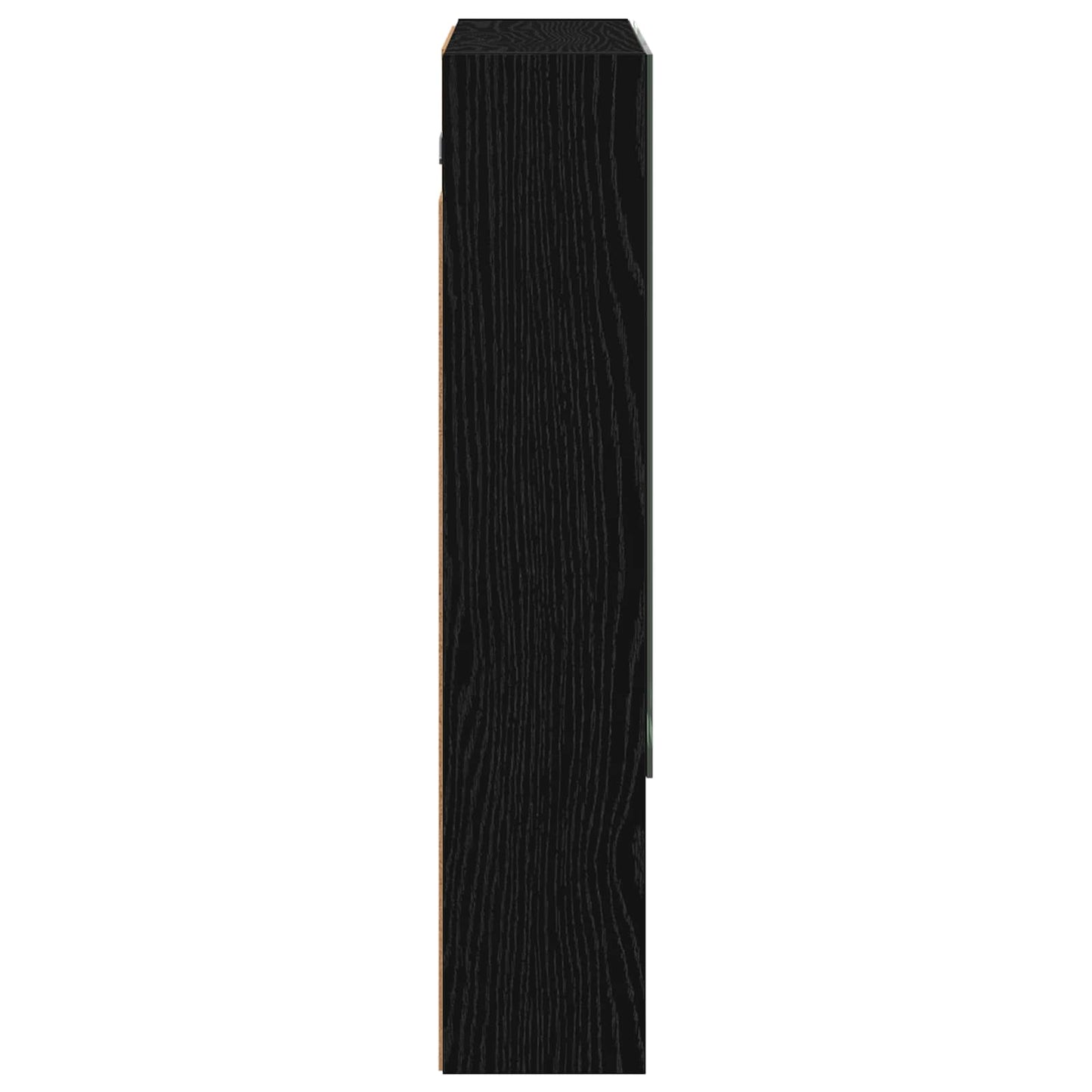 Baderomsspeilskap Svart Eik 60 x 14.5 x 70 cm Konstruert tre