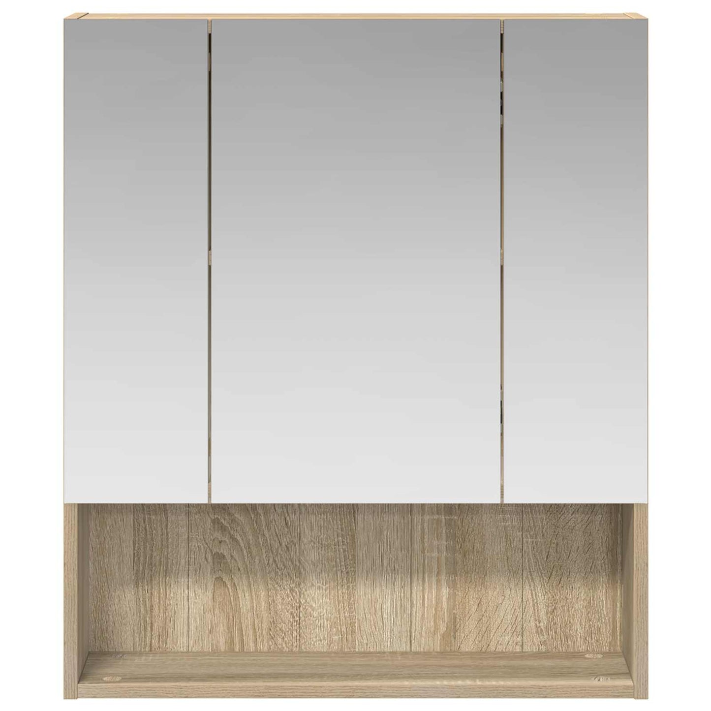 Baderomsspeilskap Sonoma eik 60 x 14.5 x 70 cm Konstruert tre