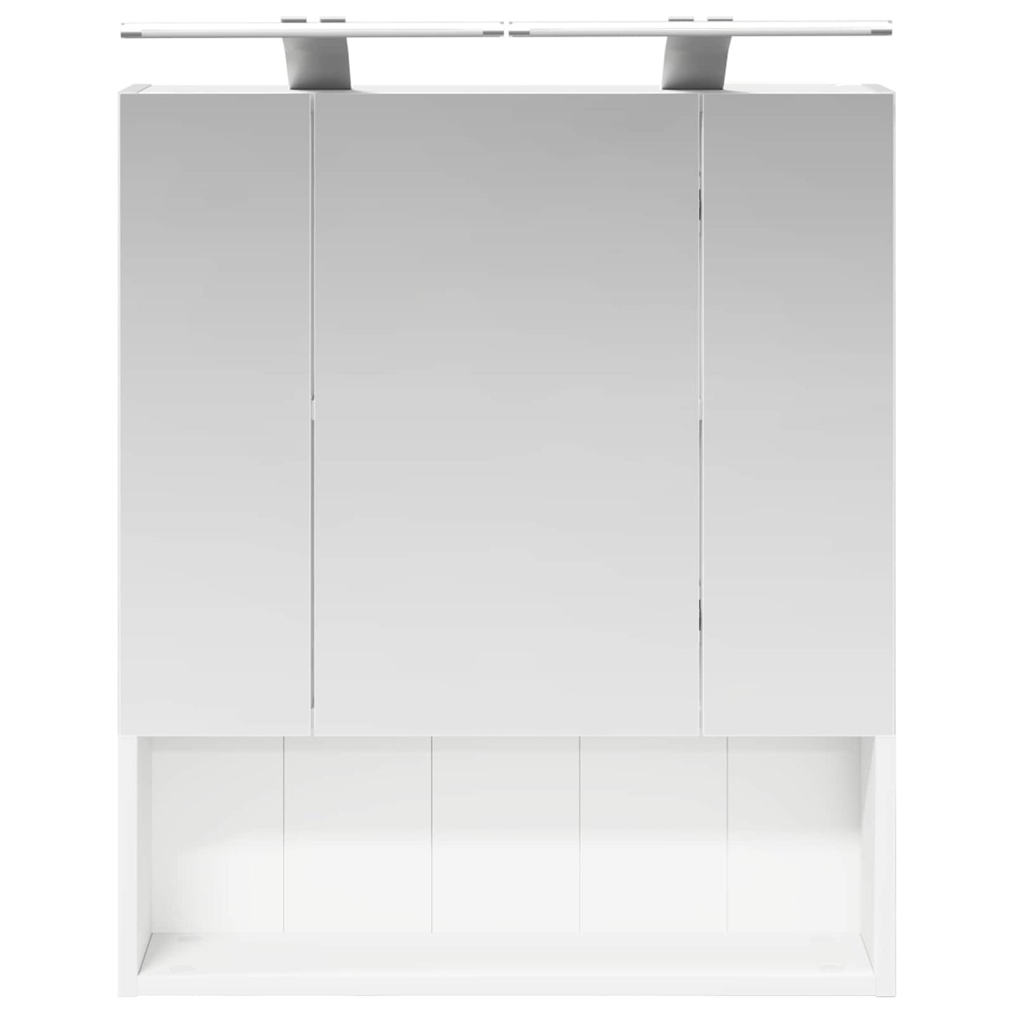 Baderomsspeilskap med dør Hvit 60 x 14.5 x 70 cm Konstruert tre