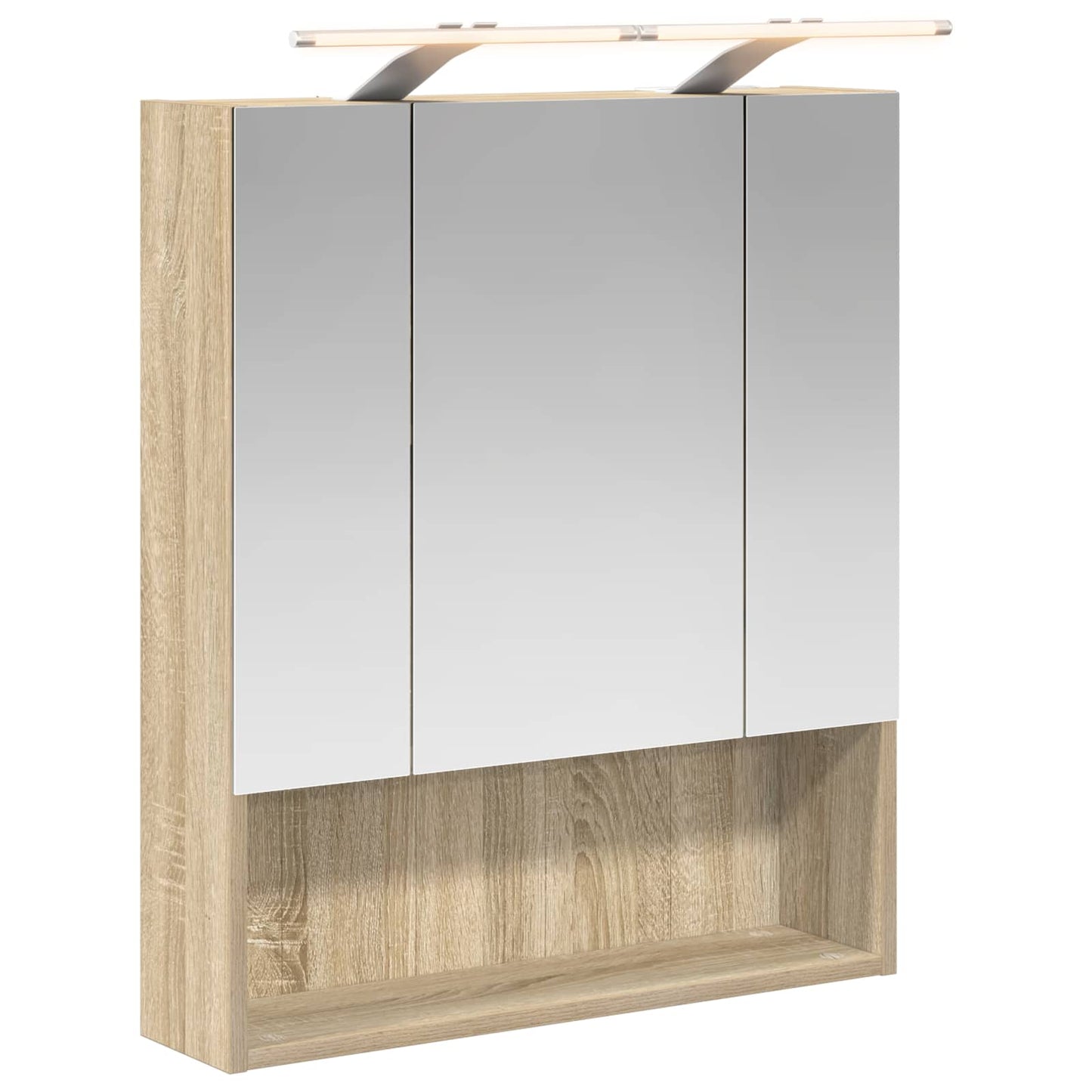 Baderomsspeilskap Sonoma eik 60 x 14.5 x 70 cm Konstruert tre