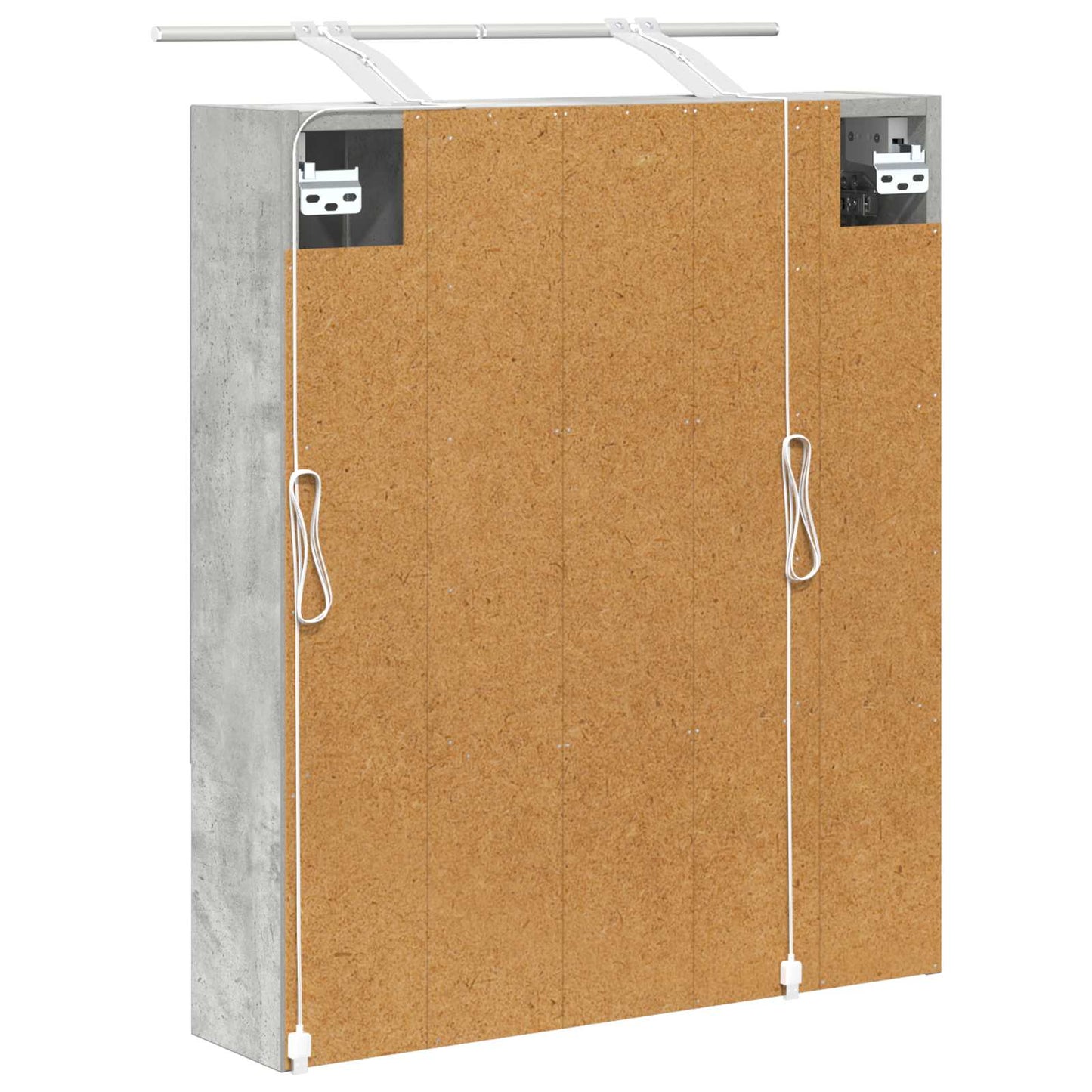 Baderomsspeilskap Betonggrå 60 x 14.5 x 70 cm Konstruert tre