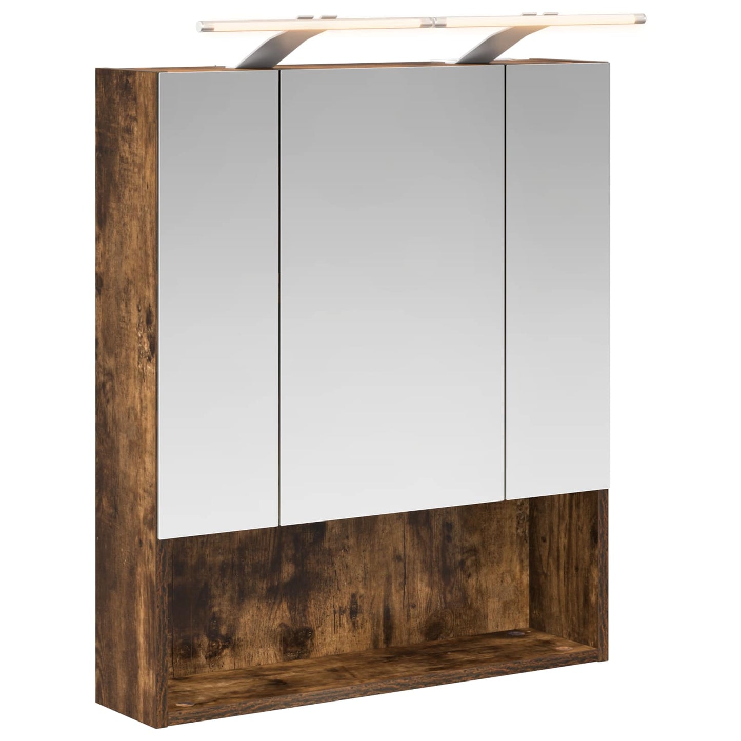 Baderomsspeilskap Røkt eik 60 x 14.5 x 70 cm Konstruert tre