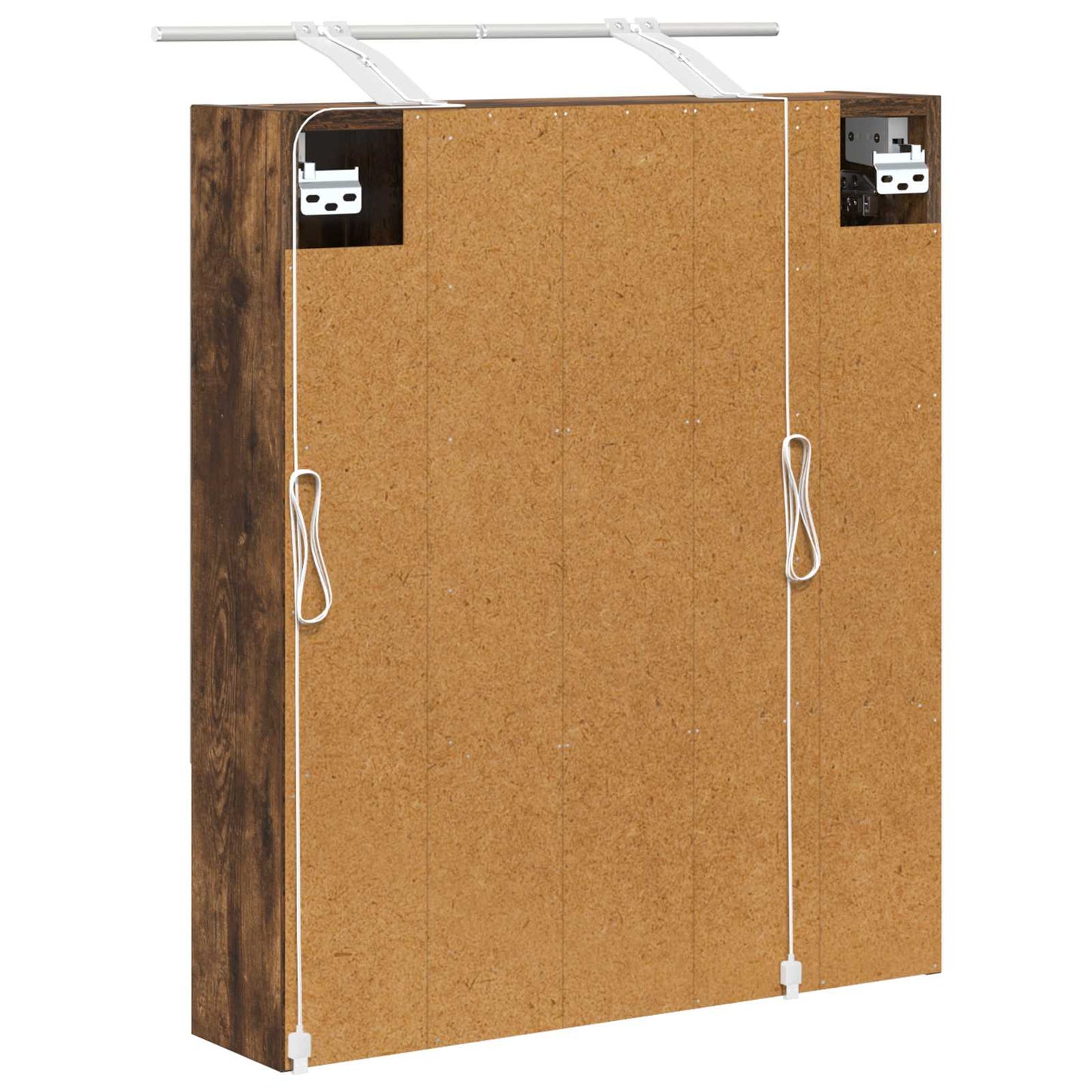 Baderomsspeilskap Røkt eik 60 x 14.5 x 70 cm Konstruert tre