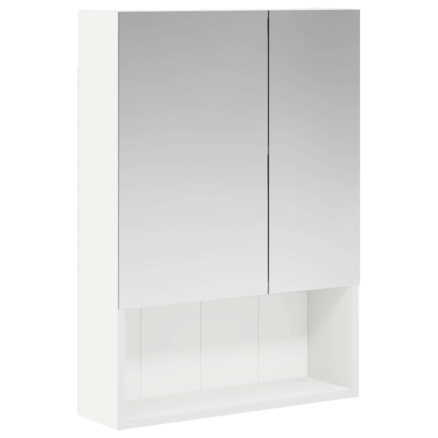 Baderomsspeilskap med dør Hvit 50 x 14,5 x 70 cm Konstruert tre