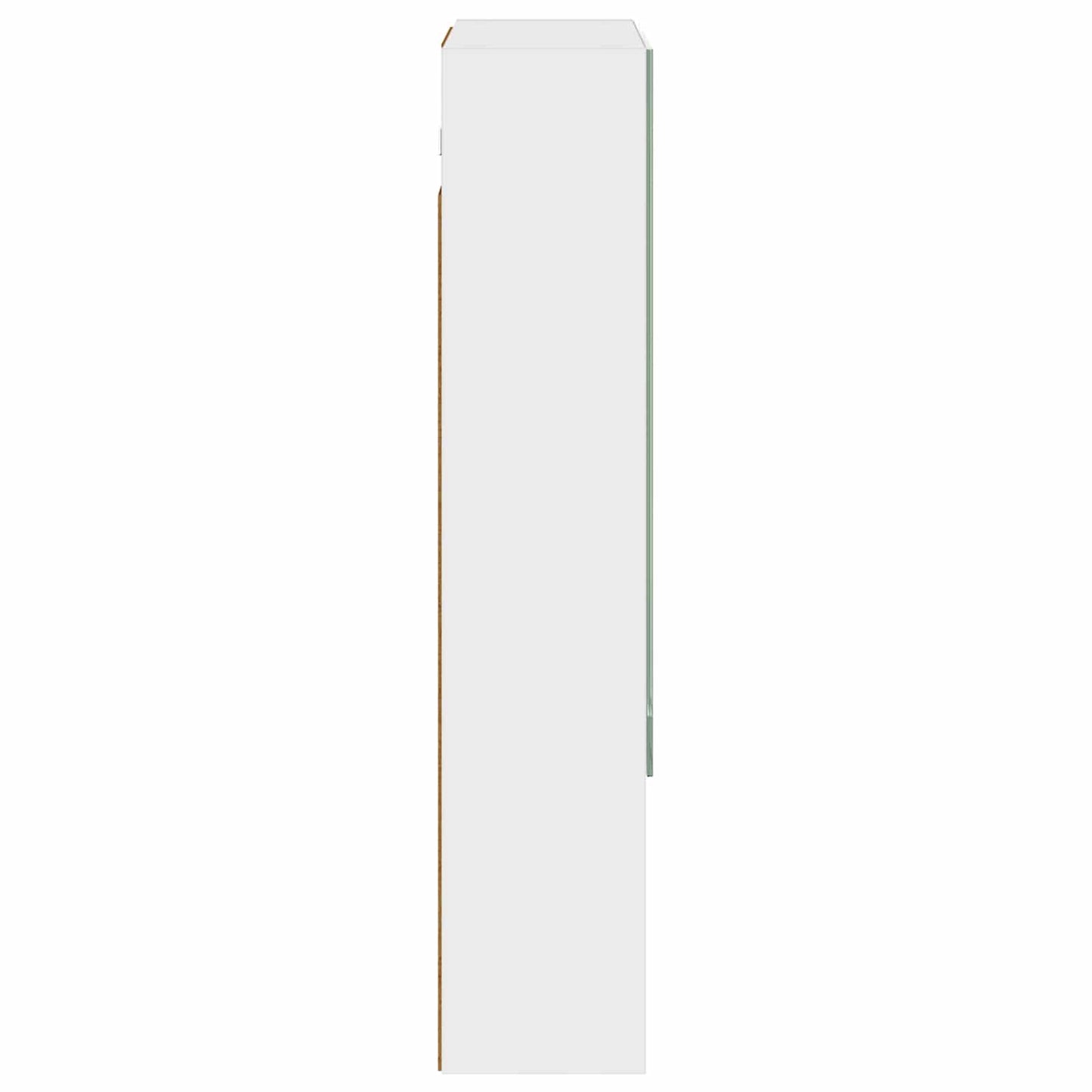 Baderomsspeilskap med dør Hvit 50 x 14,5 x 70 cm Konstruert tre
