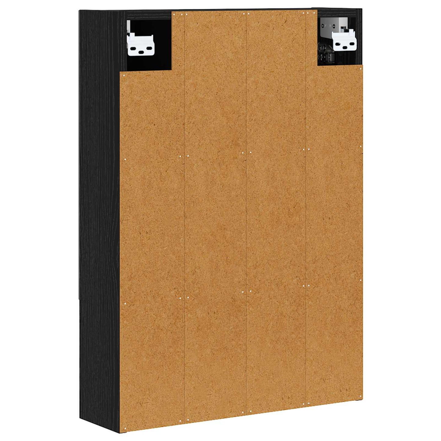 Baderomsspeilskap Svart Eik 50 x 14,5 x 70 cm Konstruert tre
