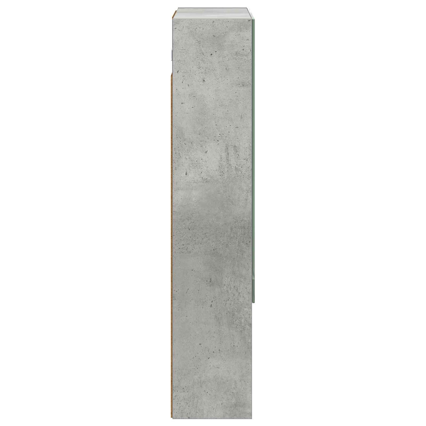 Baderomsspeilskap Betonggrå 50 x 14,5 x 70 cm Konstruert tre