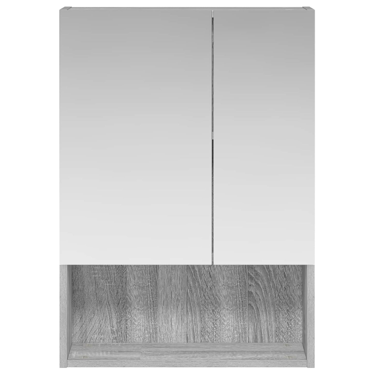 Baderomsspeilskap Grå Sonoma 50 x 14,5 x 70 cm Konstruert tre