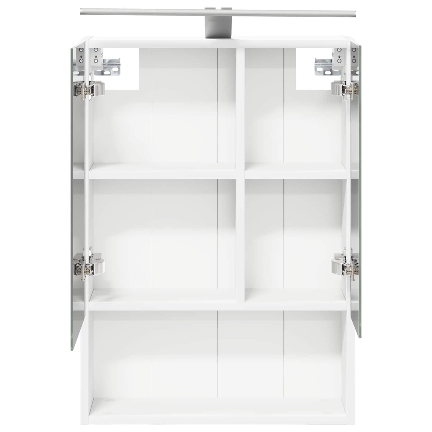 Baderomsspeilskap med dør Hvit 50 x 14,5 x 70 cm Konstruert tre