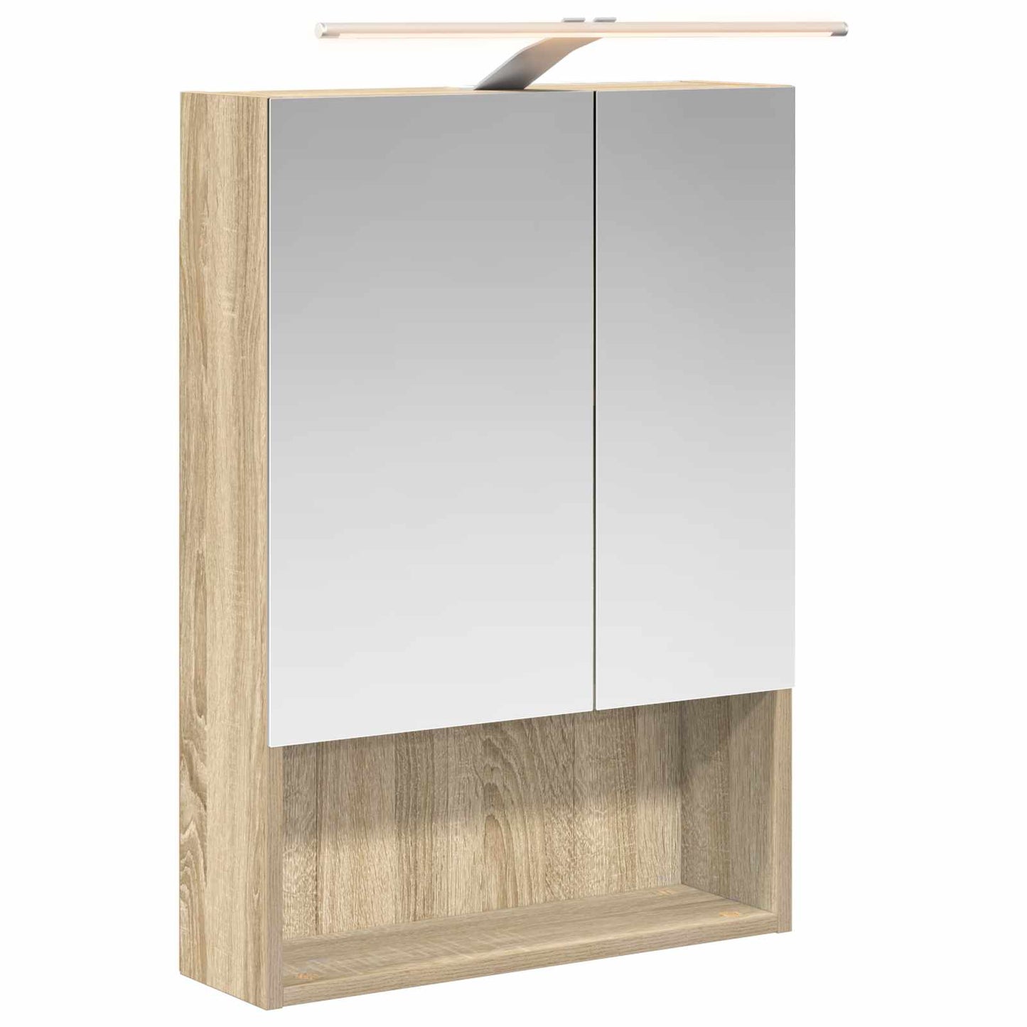 Baderomsspeilskap Sonoma eik 50 x 14,5 x 70 cm Konstruert tre