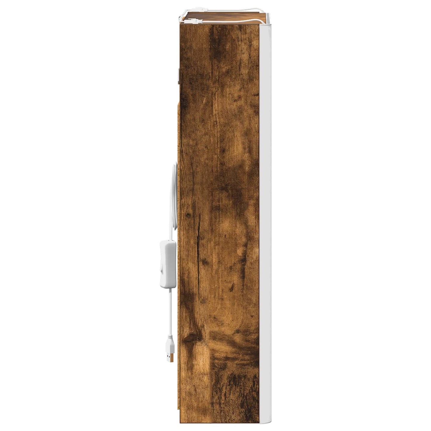 Baderomsspeilskap for Røkt eik 33 x 11,5 x 50 cm