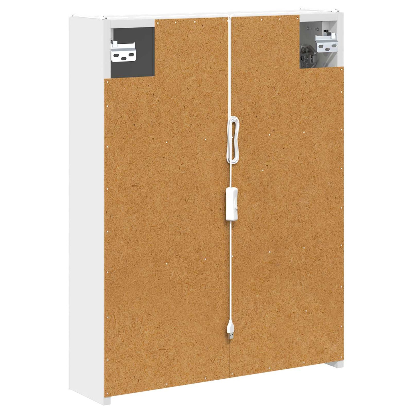 Baderomsspeilskap for Hvit 53,5 x 15,5 x 70 cm Konstruert tre