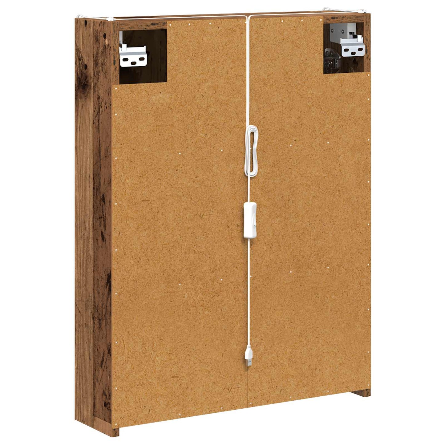 Baderomsspeilskap Gammelt tre 53,5 x 15,5 x 70 cm