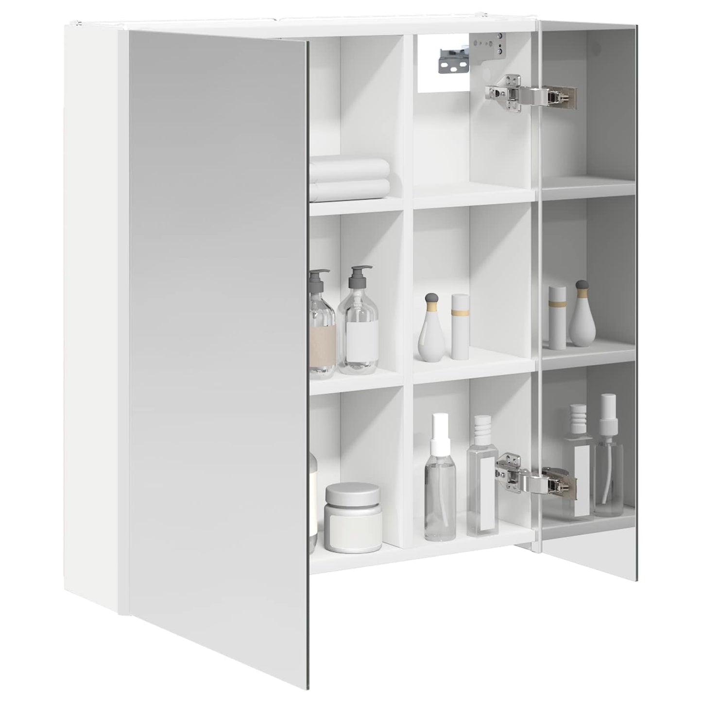 Baderomsspeilskap for Hvit 63,5 x 15,5 x 70 cm Konstruert tre