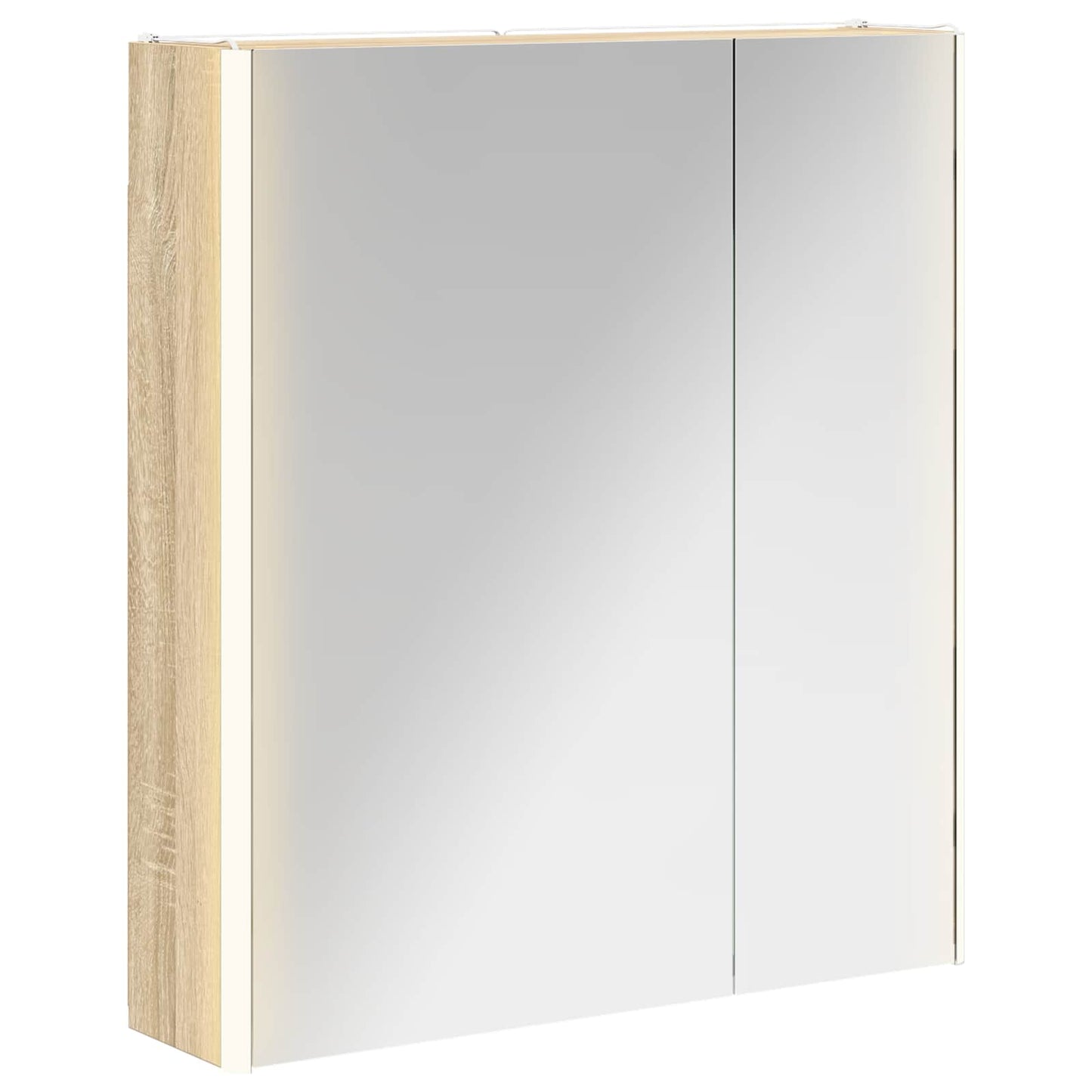 Baderomsspeilskap Sonoma eik 63,5 x 15,5 x 70 cm Konstruert tre