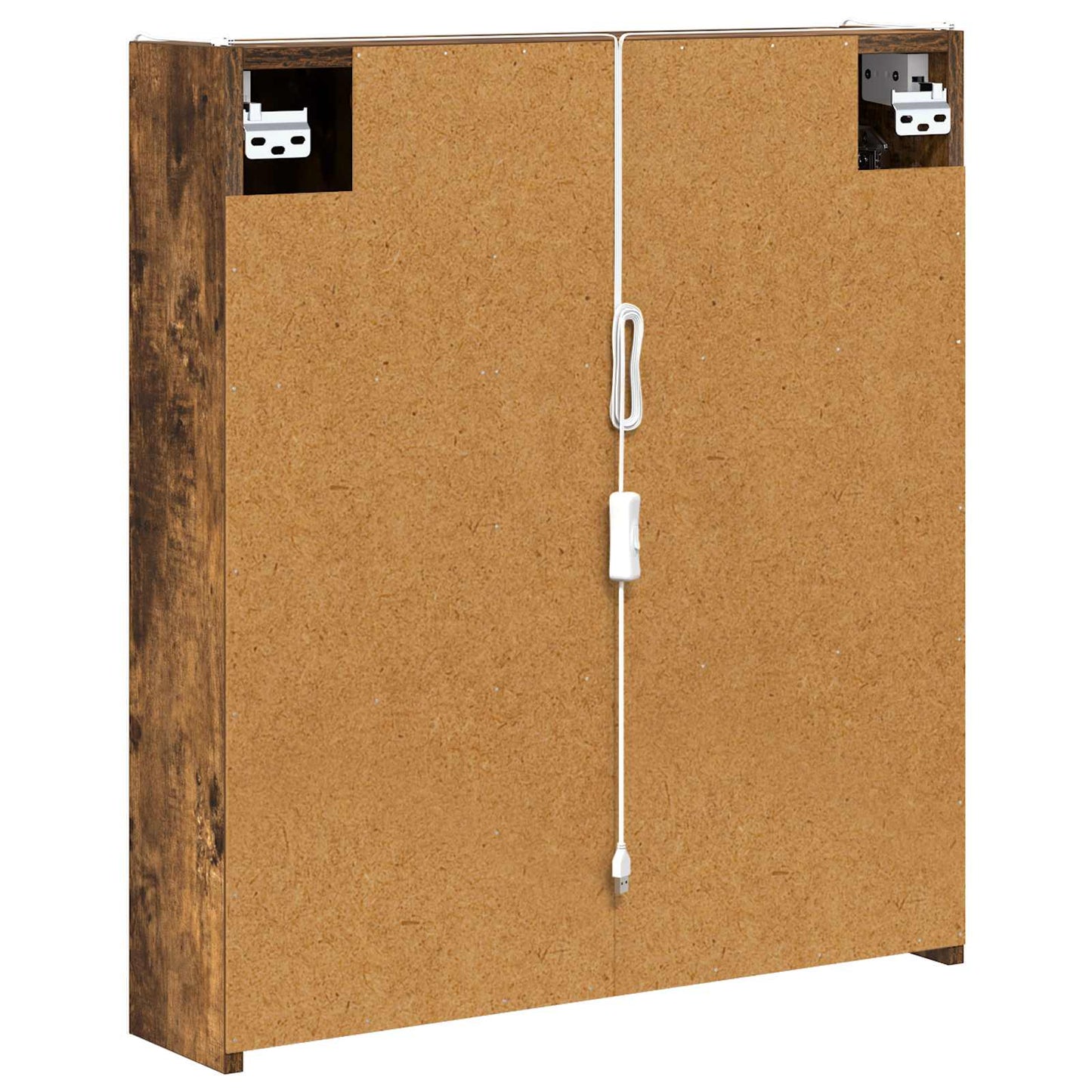 Baderomsspeilskap Røkt eik 63,5 x 15,5 x 70 cm Konstruert tre
