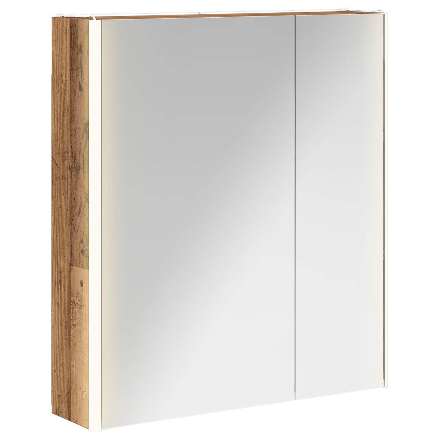 Baderomsspeilskap Gammelt tre 63,5 x 15,5 x 70 cm