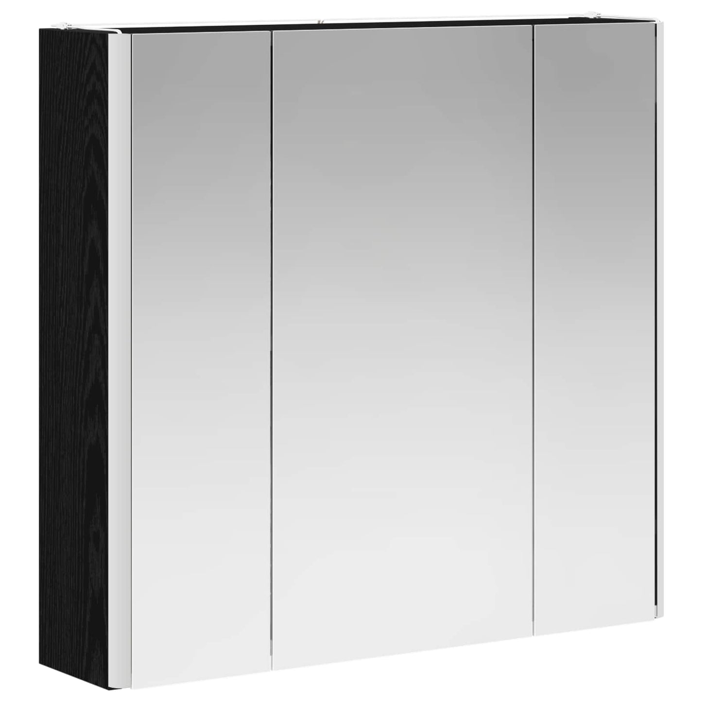 Baderomsspeilskap Svart Eik 63,5 x 15,5 x 60,5 cm
