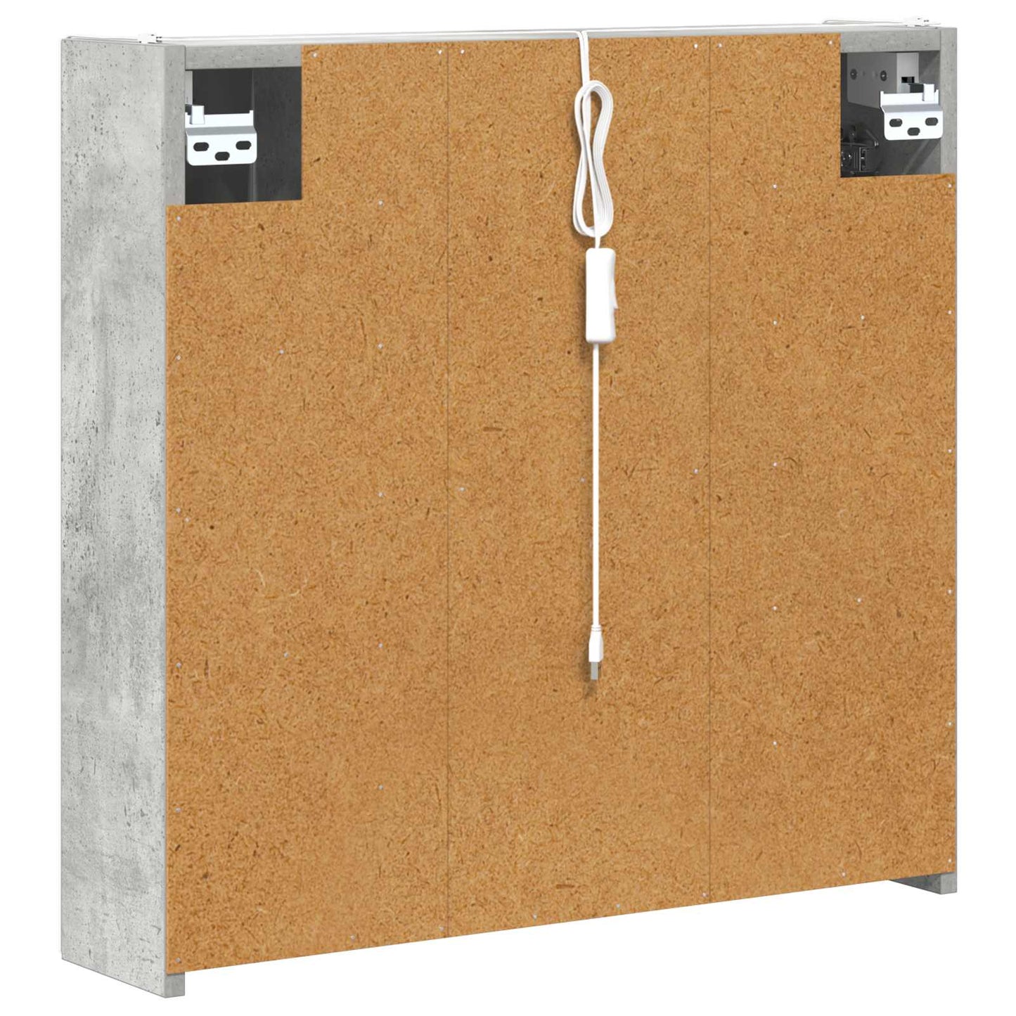 Baderomsspeilskap Betonggrå 63,5 x 15,5 x 60,5 cm
