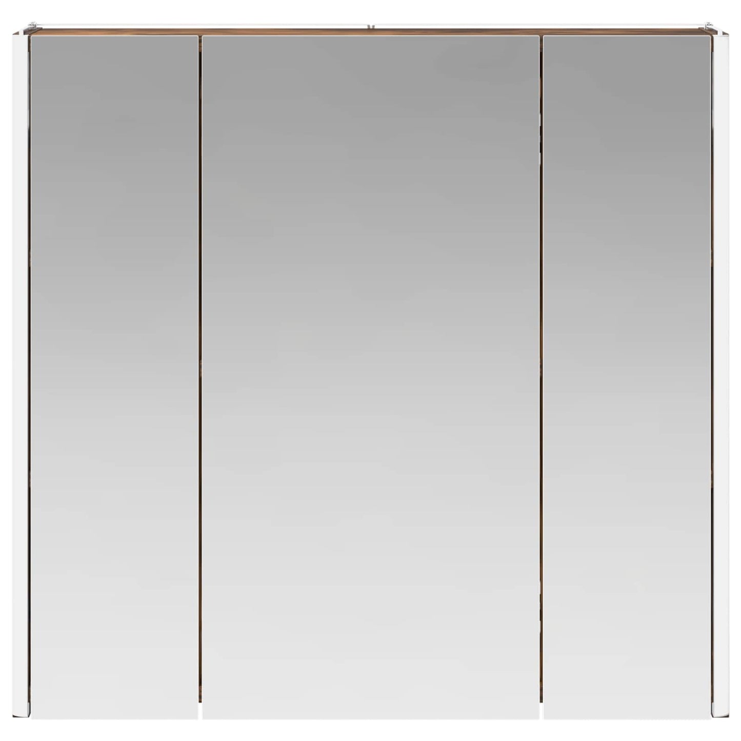 Baderomsspeilskap Røkt eik 63,5 x 15,5 x 60,5 cm Konstruert tre