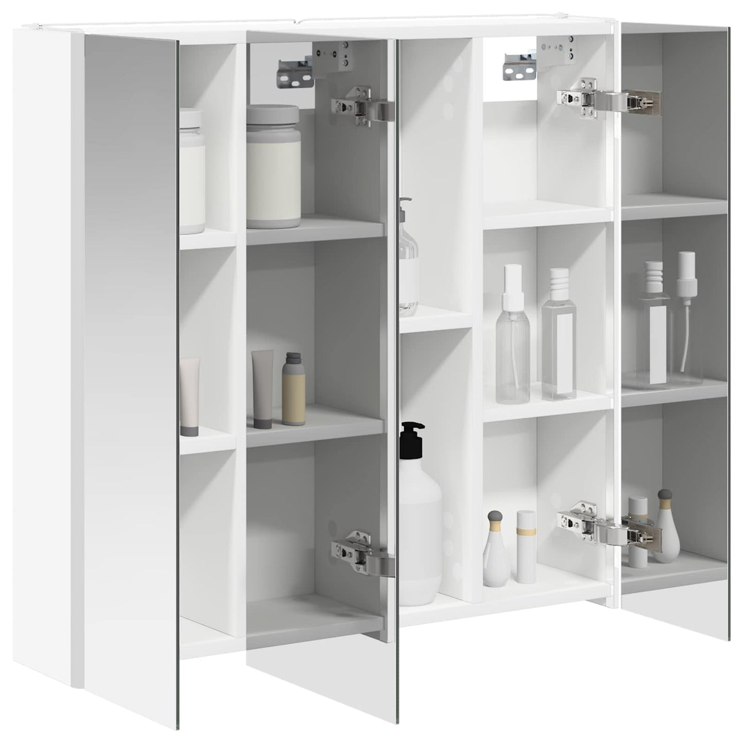 Baderomsspeilskap Hvit 73,5 x 15,5 x 70 cm Konstruert tre