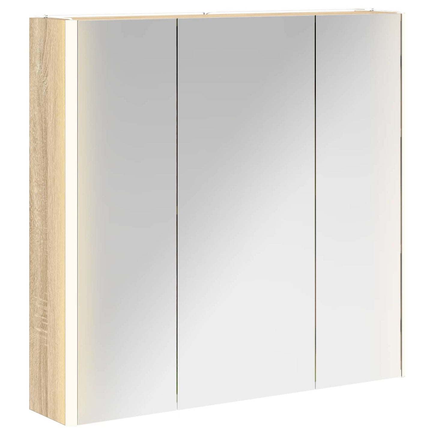 Baderomsspeilskap Sonoma eik 73,5 x 15,5 x 70 cm Konstruert tre