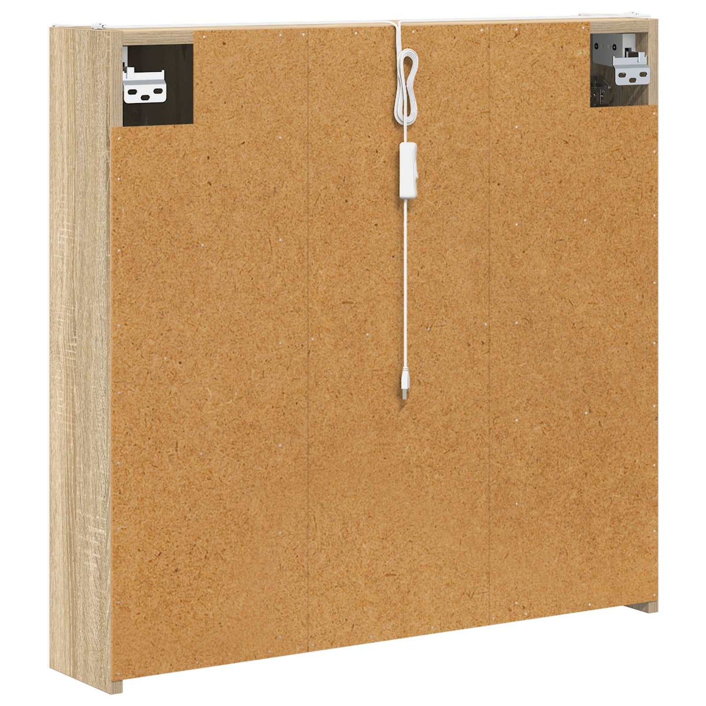Baderomsspeilskap Sonoma eik 73,5 x 15,5 x 70 cm Konstruert tre