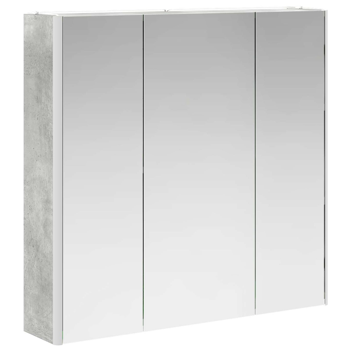 Baderomsspeilskap Betonggrå 73,5 x 15,5 x 70 cm Konstruert tre