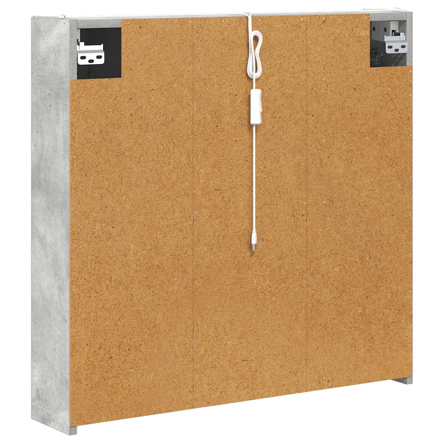 Baderomsspeilskap Betonggrå 73,5 x 15,5 x 70 cm Konstruert tre