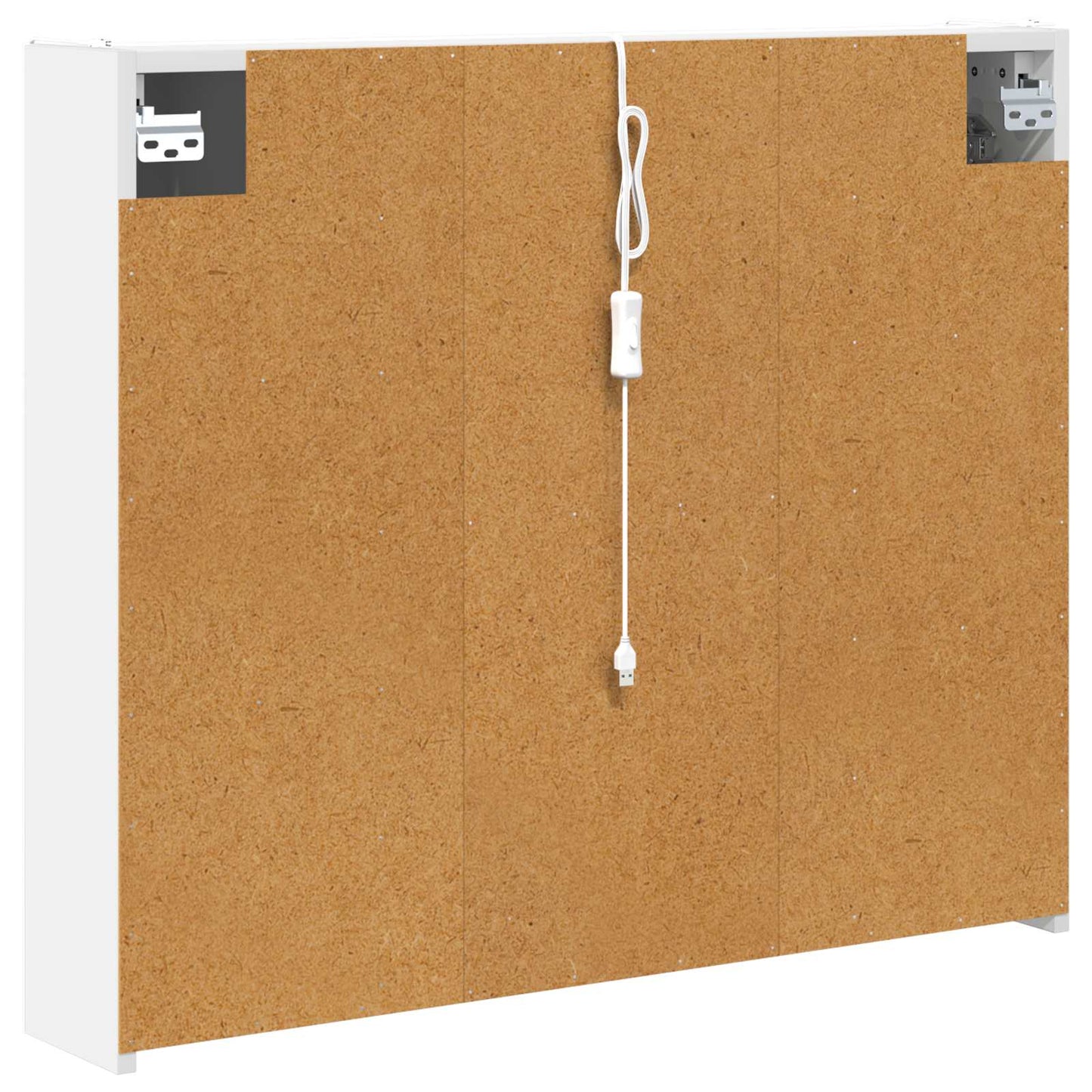 Baderomsspeilskap for Hvit 83,5 x 15,5 x 70 cm Konstruert tre