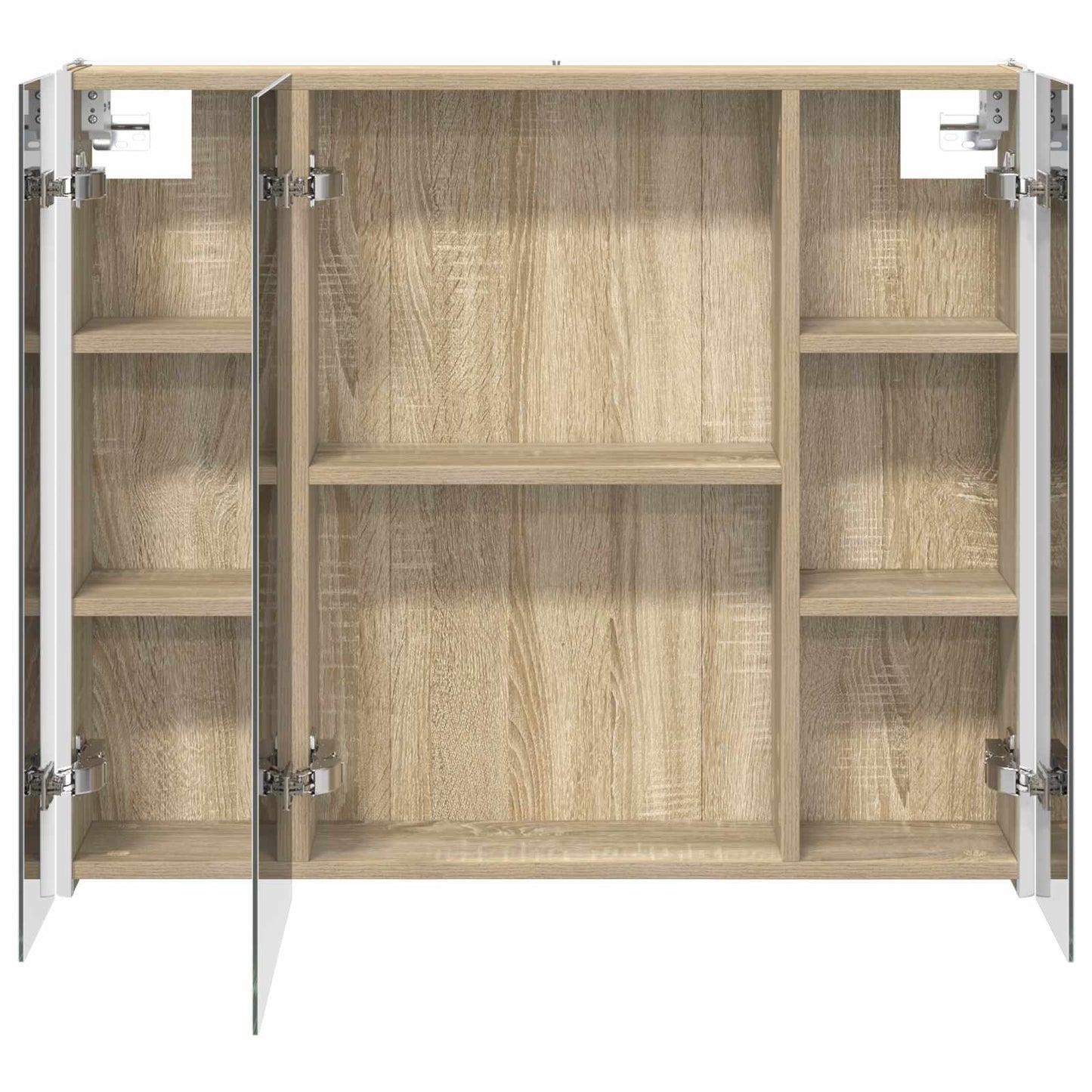 Baderomsspeilskap Sonoma eik 83,5 x 15,5 x 70 cm Konstruert tre
