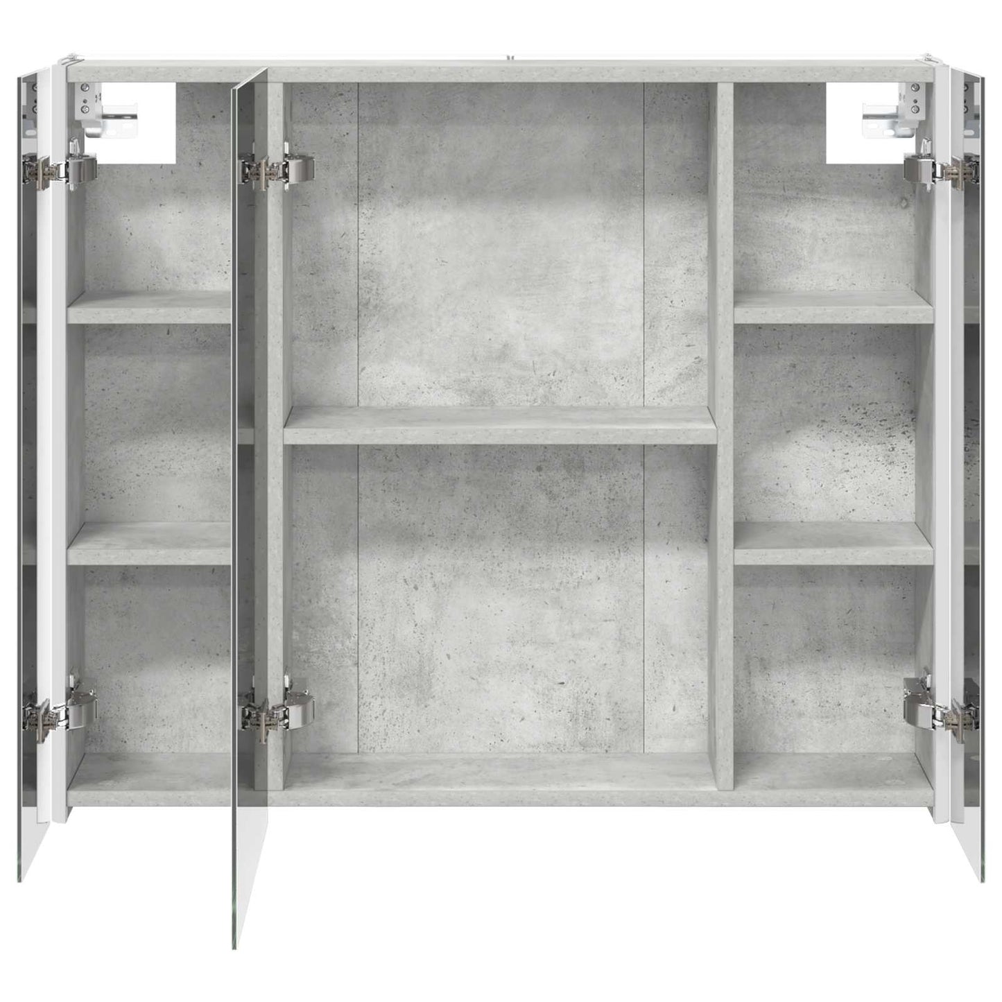 Baderomsspeilskap Betonggrå 83,5 x 15,5 x 70 cm Konstruert tre