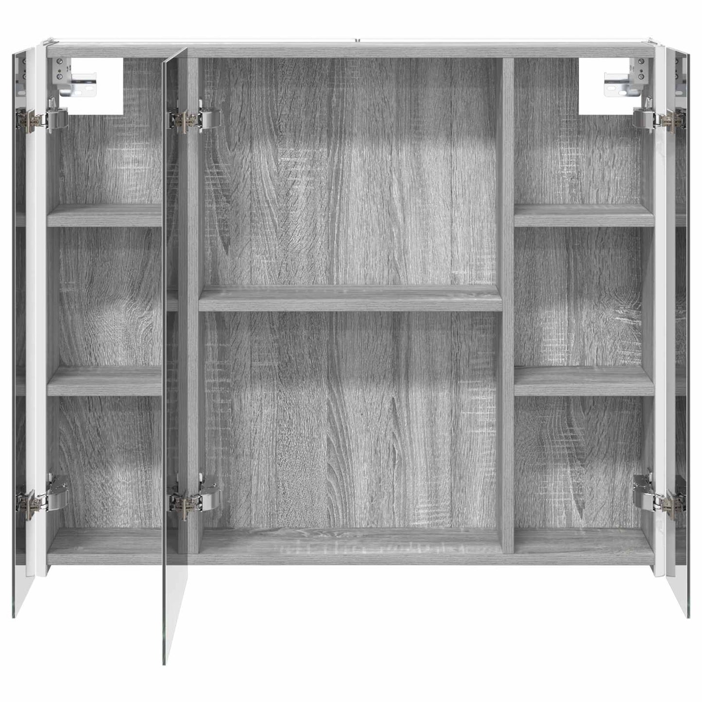 Baderomsspeilskap Grå Sonoma 83,5 x 15,5 x 70 cm Konstruert tre
