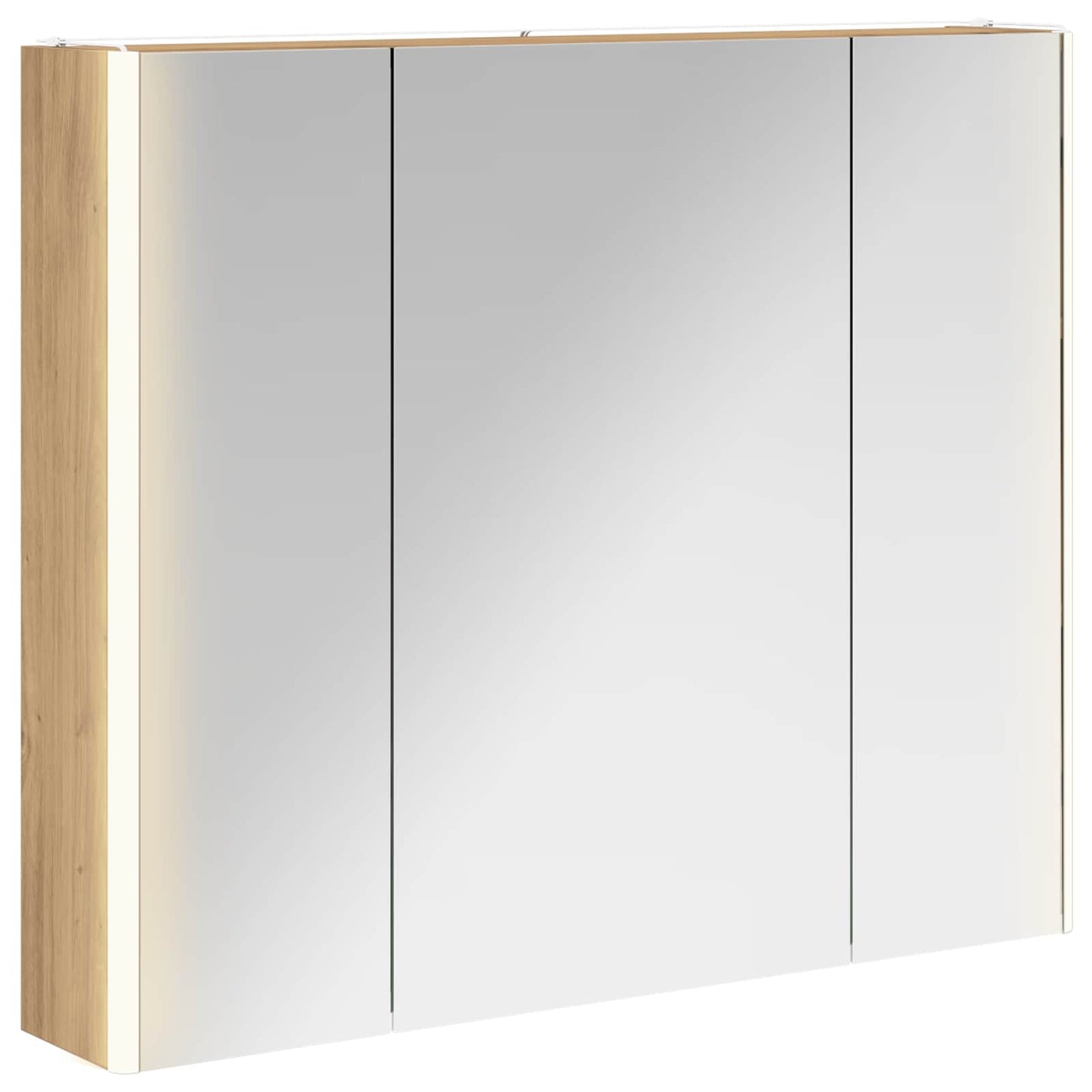 Baderomsspeilskap Kunstnerisk Eik 83,5 x 15,5 x 70 cm