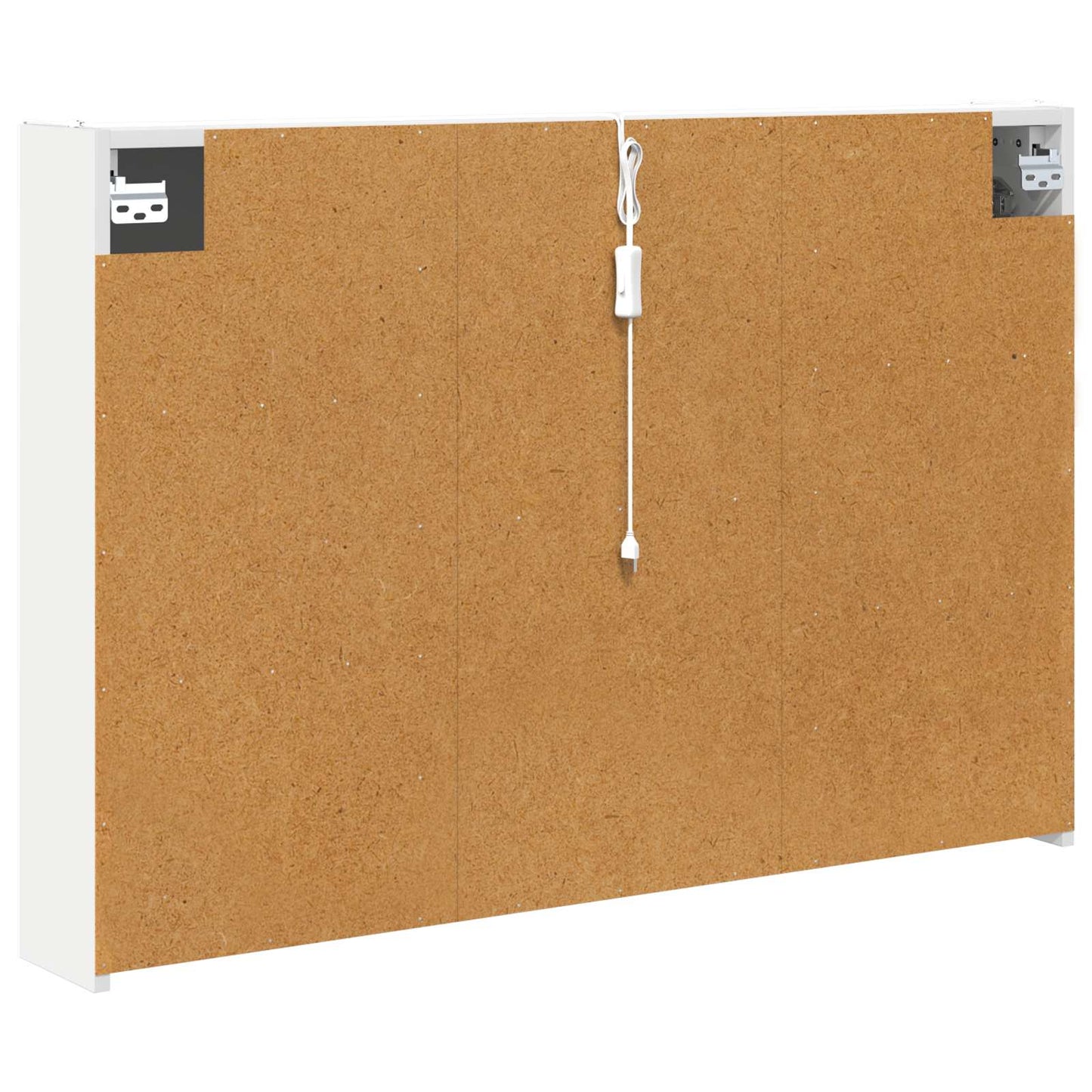 Baderomsspeilskap for Hvit 103,5 x 15,5 x 70 cm Konstruert tre