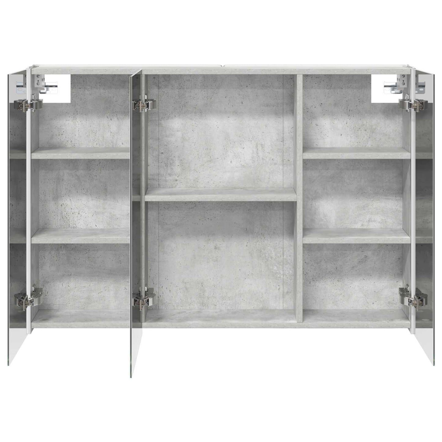 Baderomsspeilskap Betonggrå 103,5 x 15,5 x 70 cm Konstruert tre
