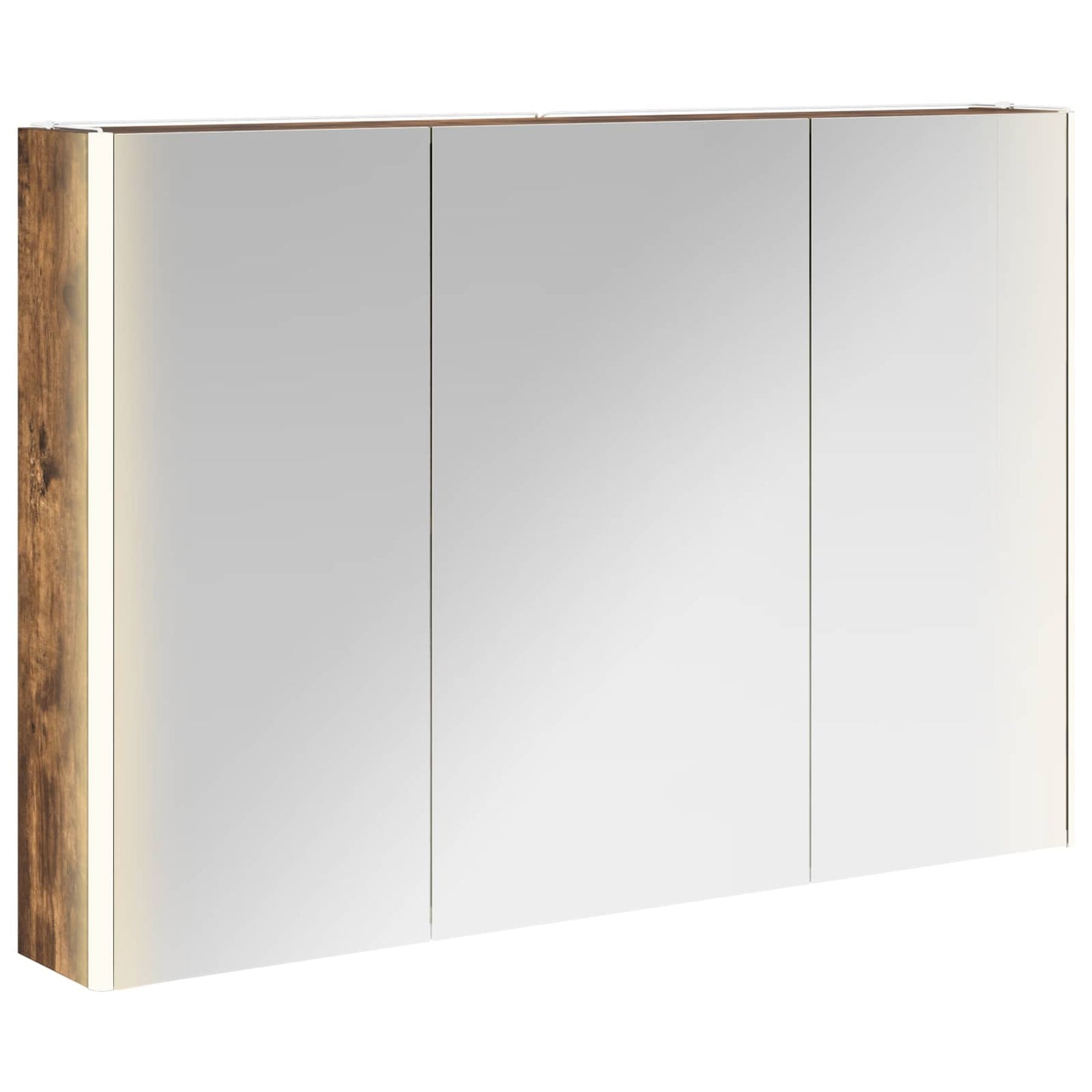Baderomsspeilskap Røkt eik 103,5 x 15,5 x 70 cm Konstruert tre